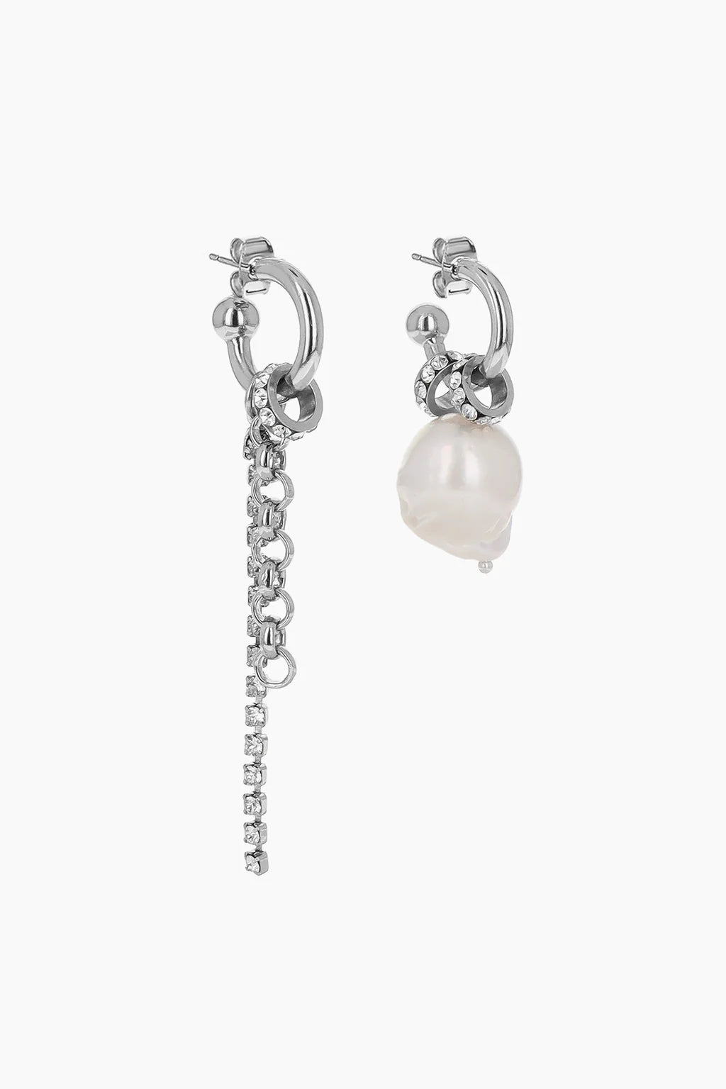 Luis earrings palladium