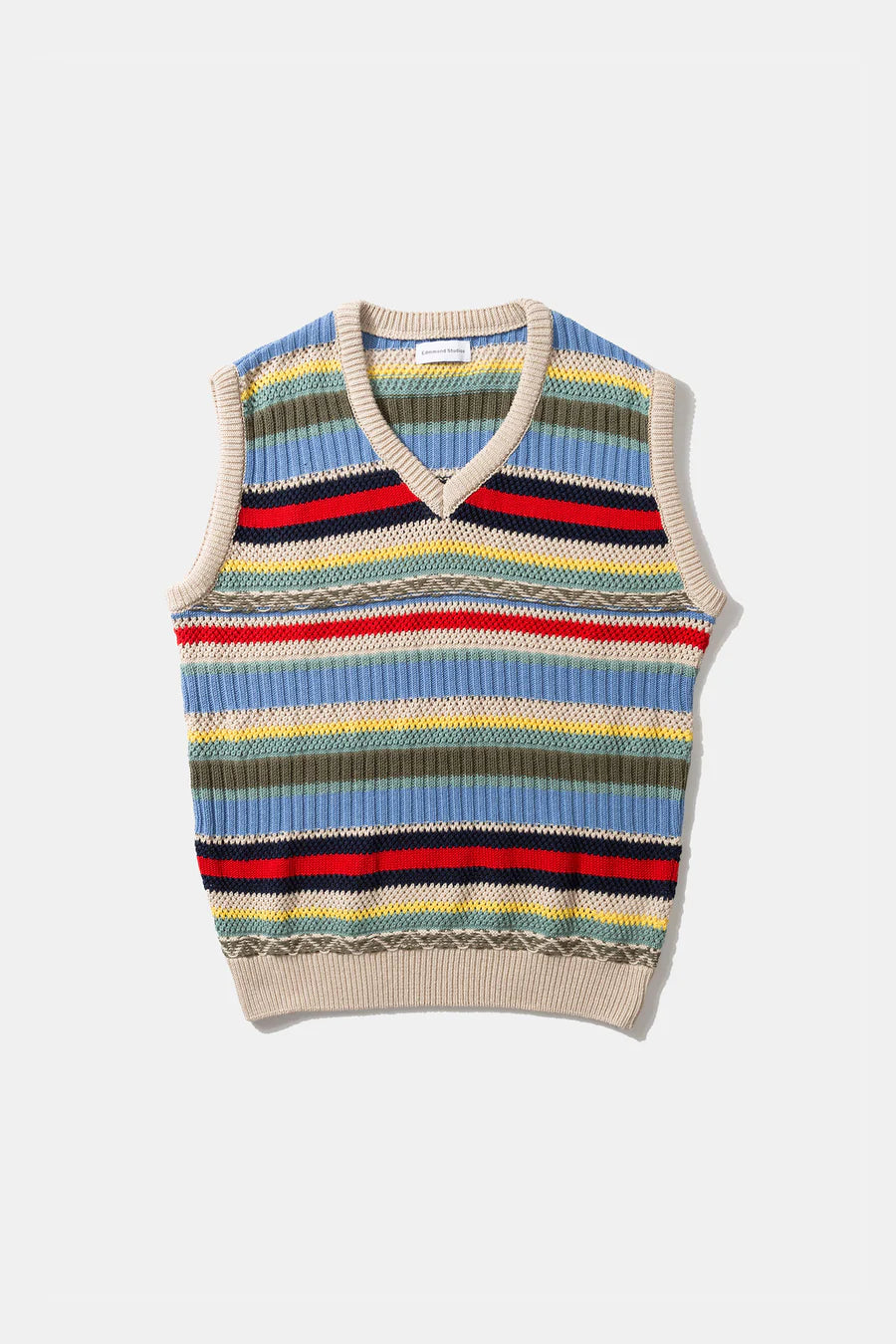 Multi stripes vest off white