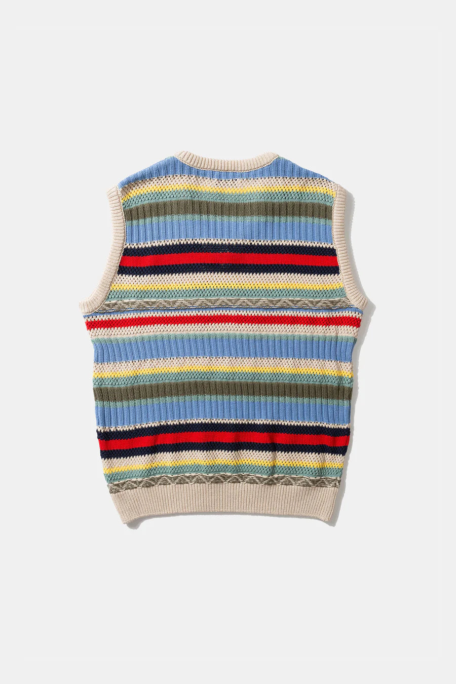 Multi stripes vest off white