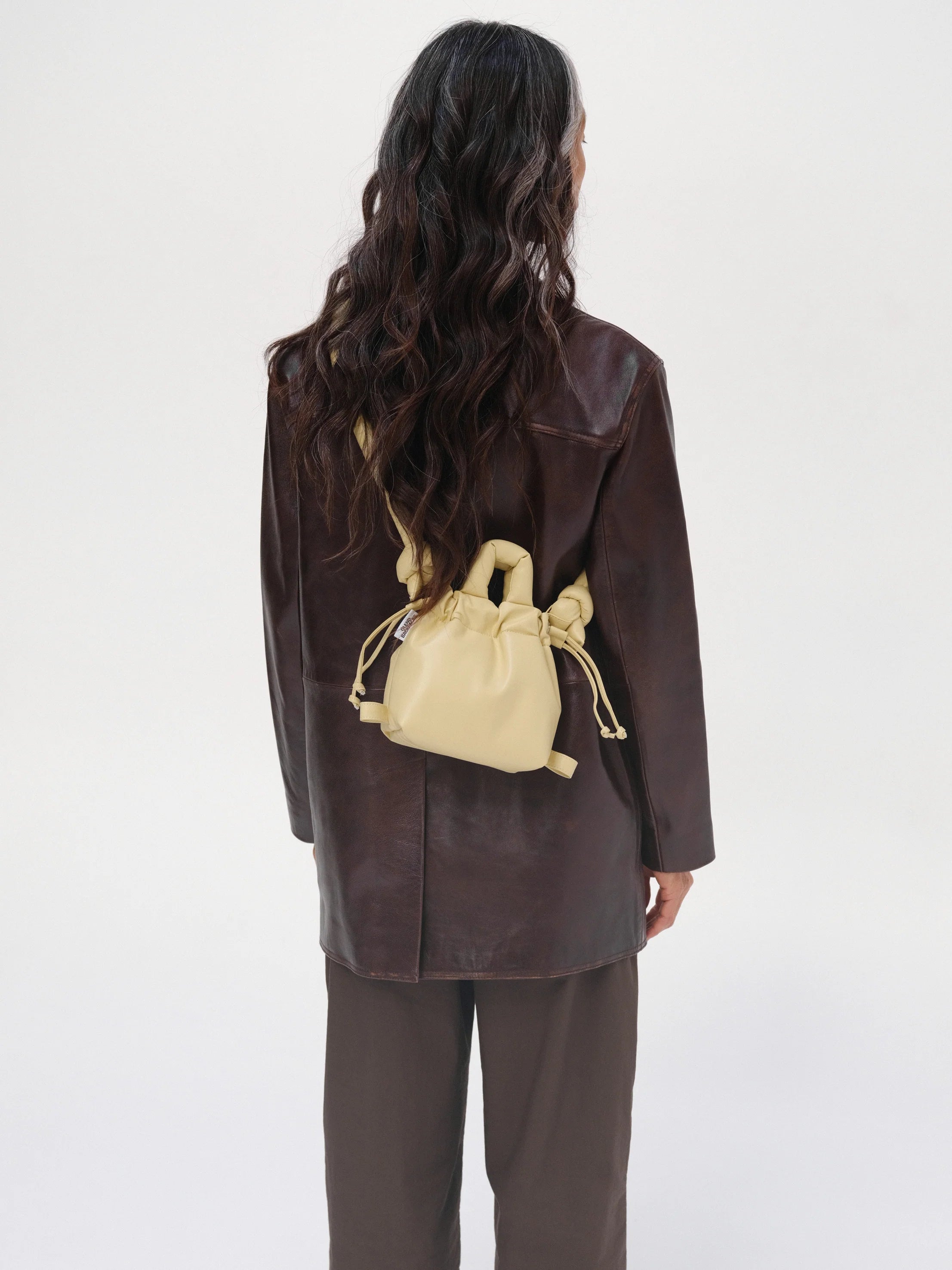 Ona micro bag vegan leather butter yellow