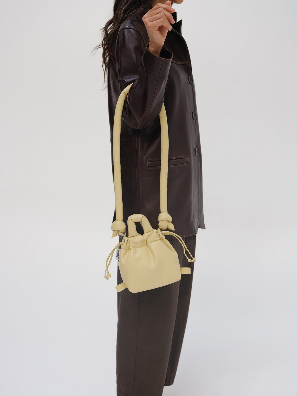 Ona micro bag vegan leather butter yellow
