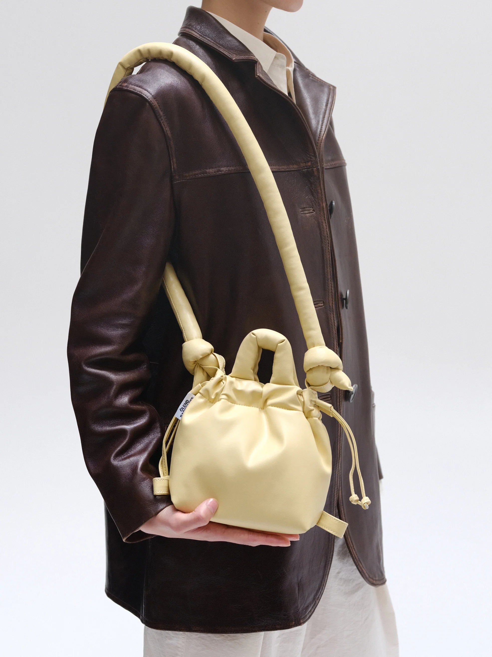 Ona micro bag vegan leather butter yellow