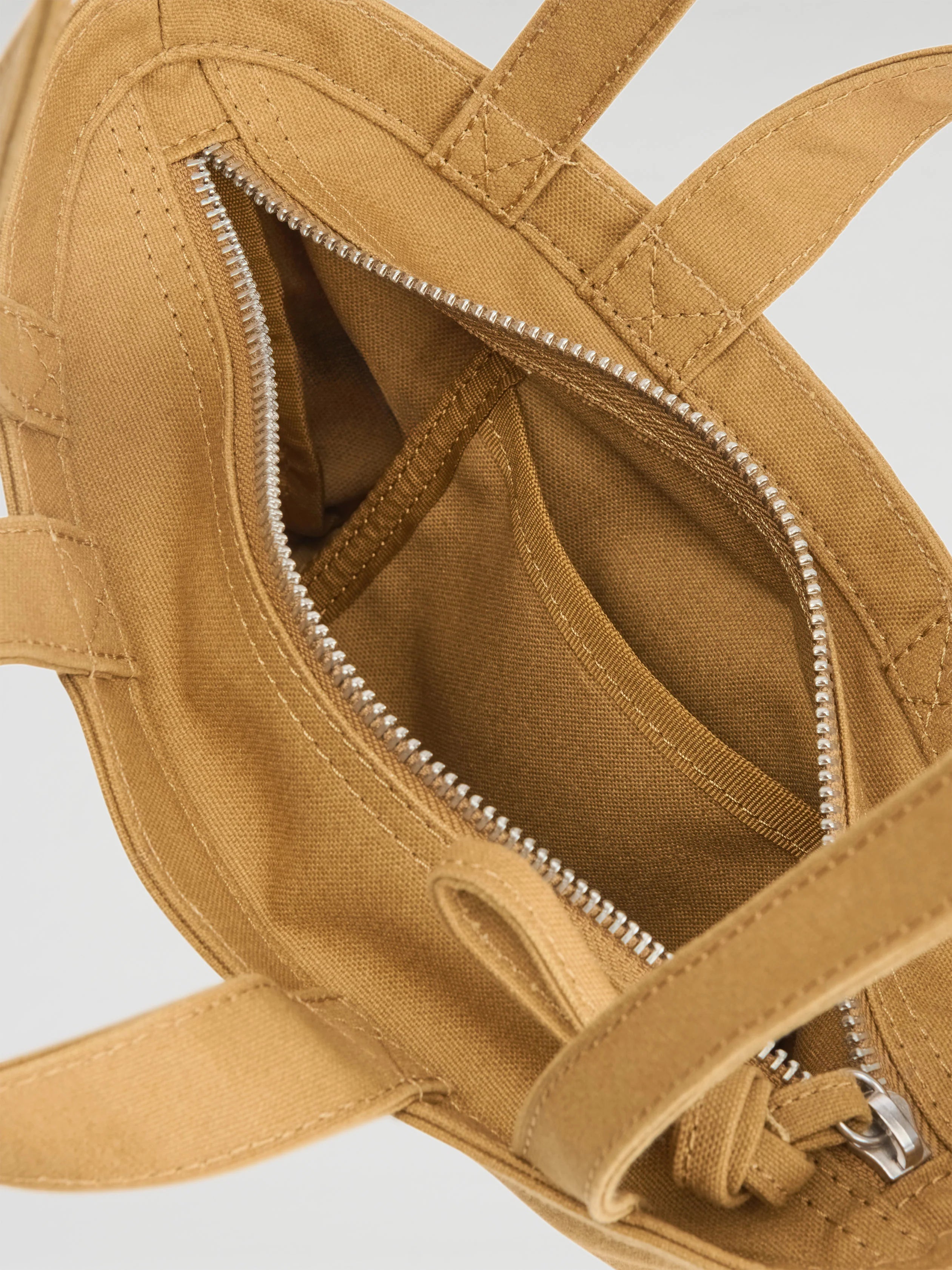 Mini basket bag mustard