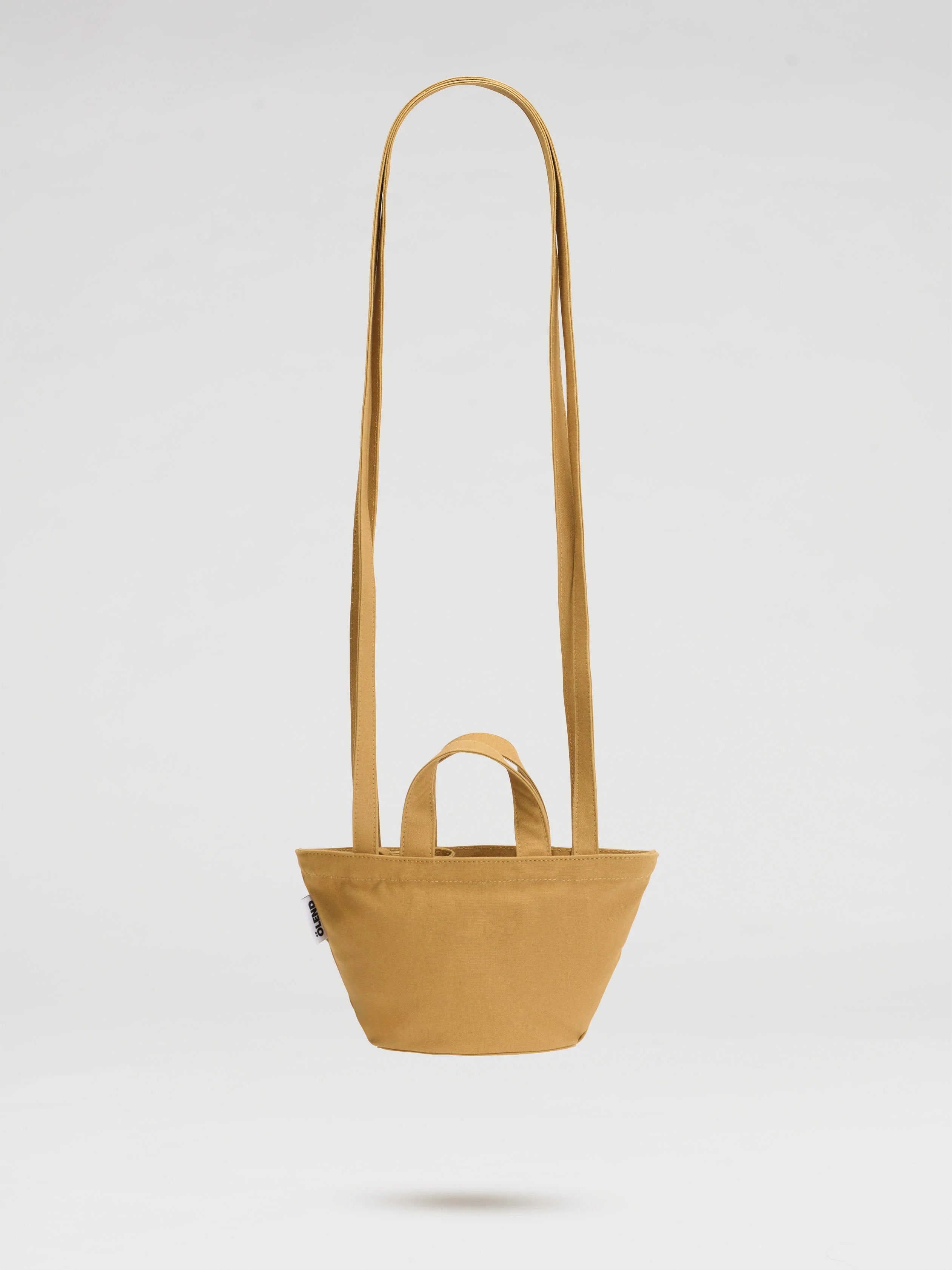 Mini basket bag mustard