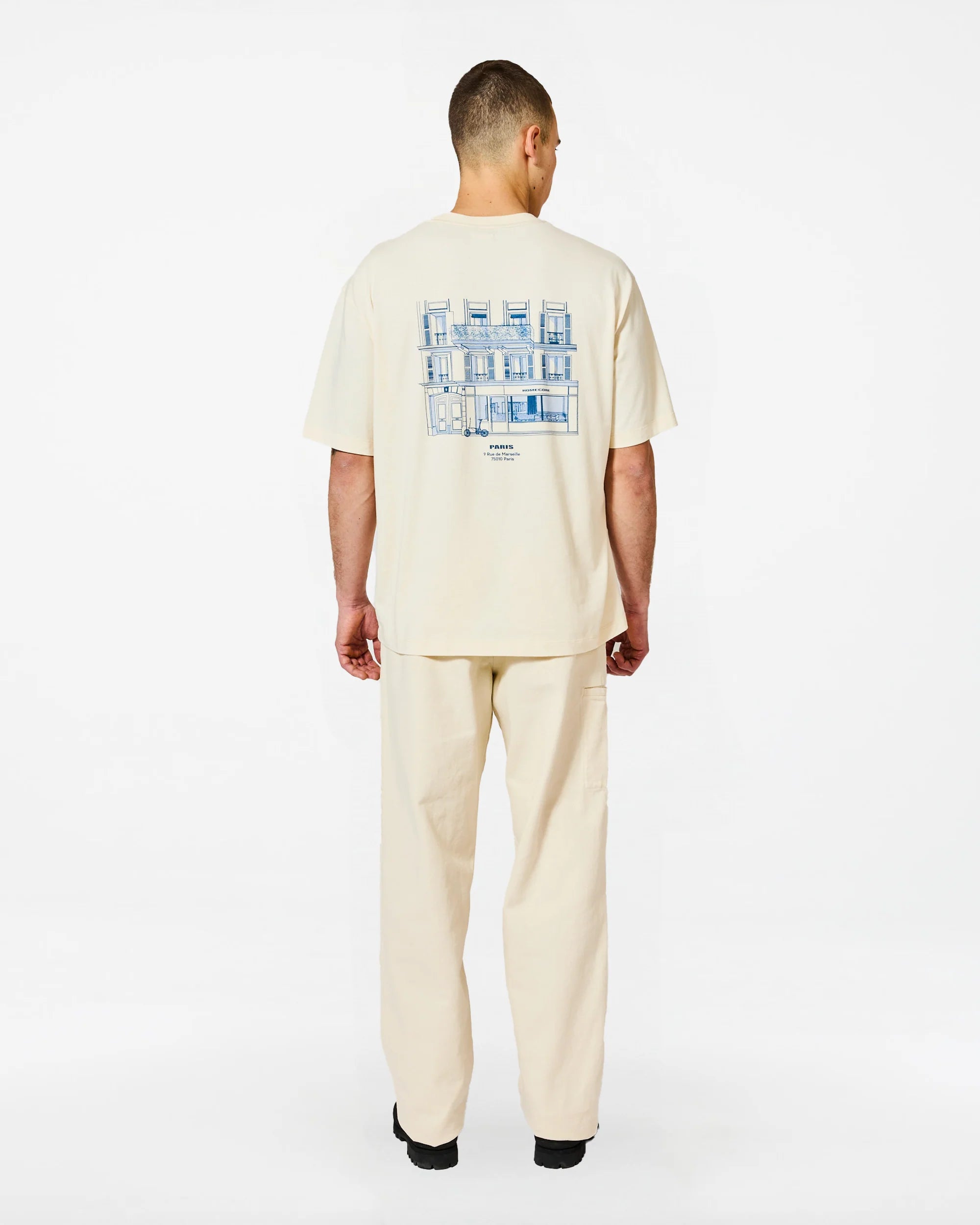 T-Shirt Paris 10 cream blue