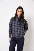 Blouse maribel cuadro azul
