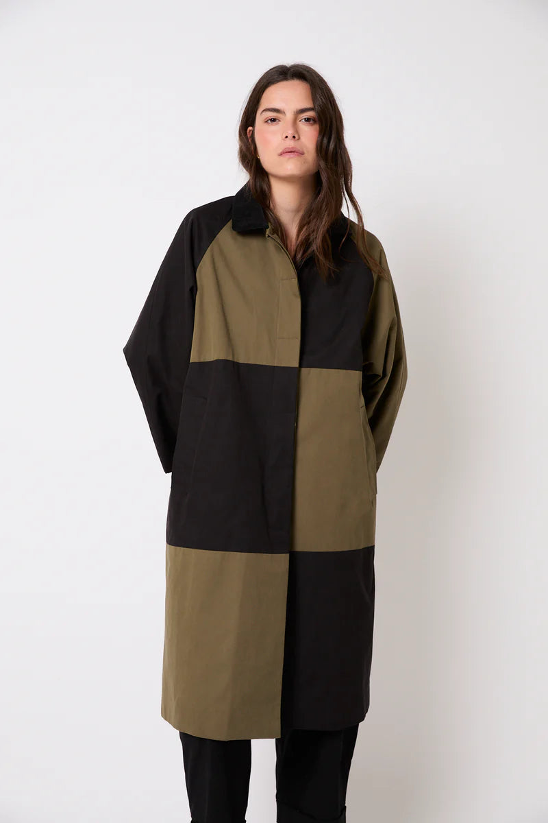 Damero gabardine khaki