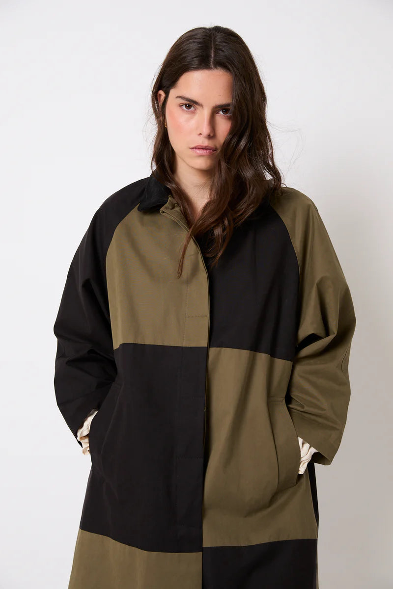 Damero gabardine khaki