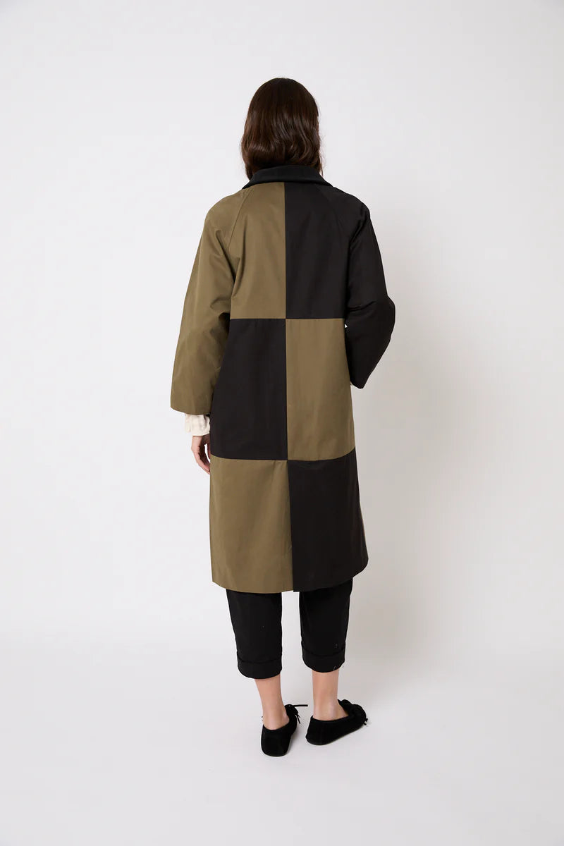 Damero gabardine khaki