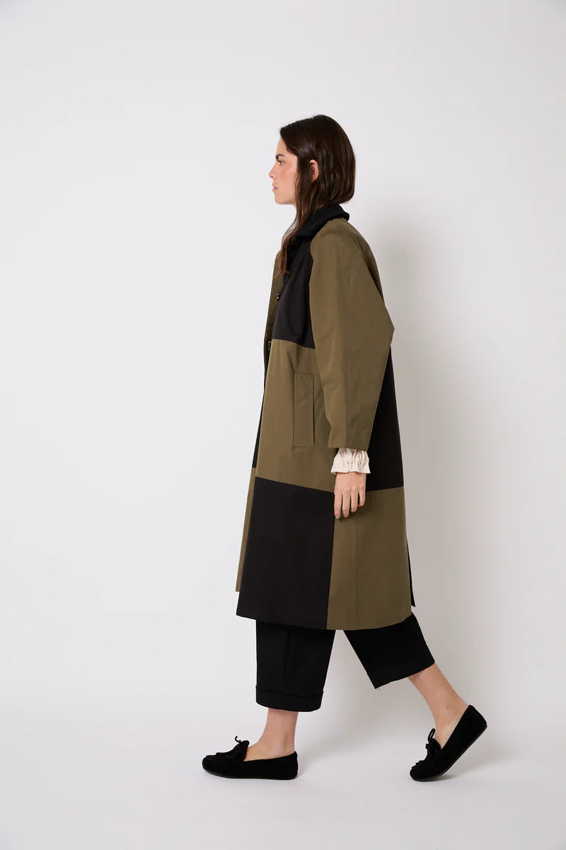 Damero gabardine khaki