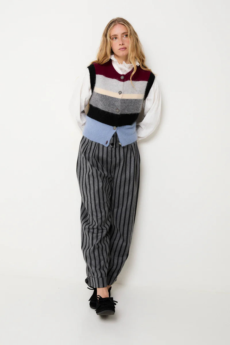 Gilet nagoya maille gris