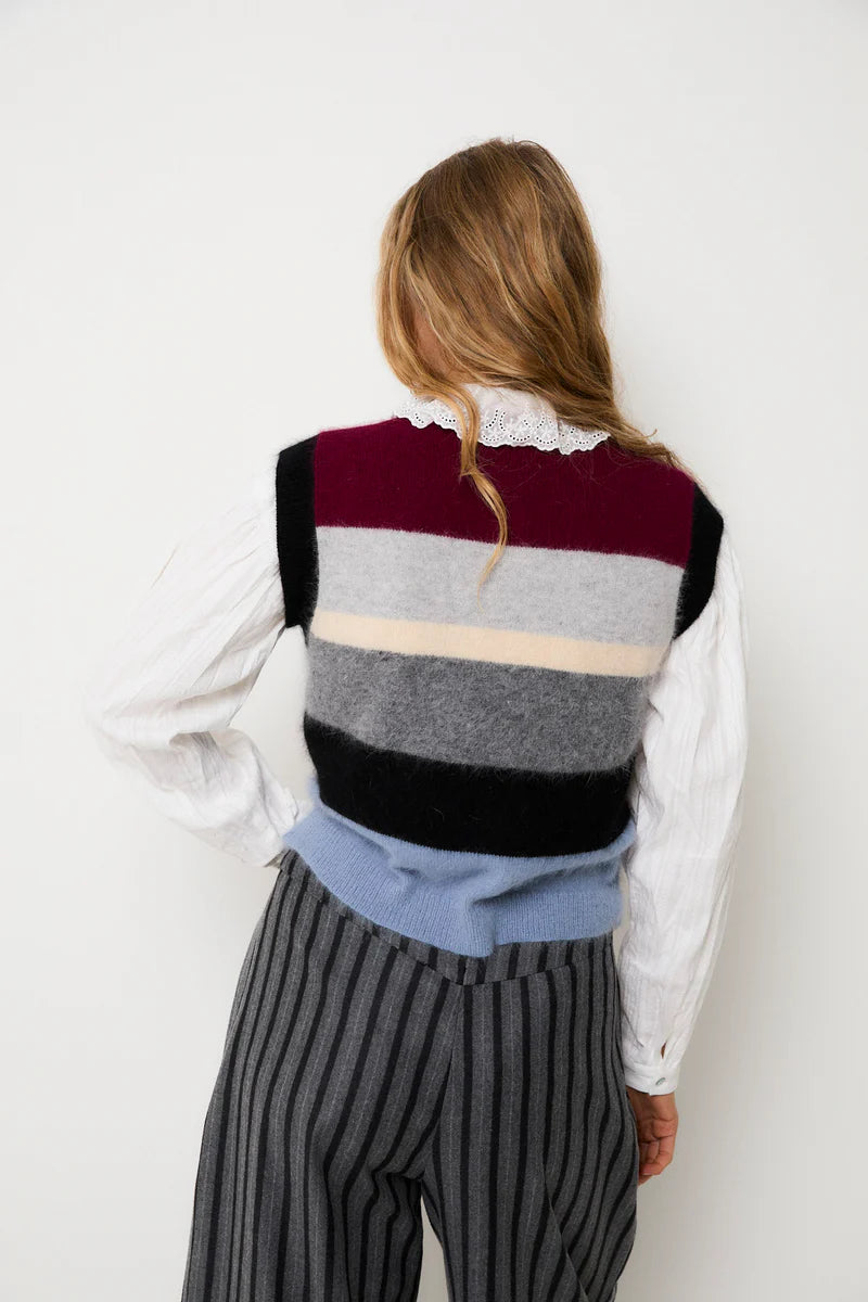 Gilet nagoya maille gris