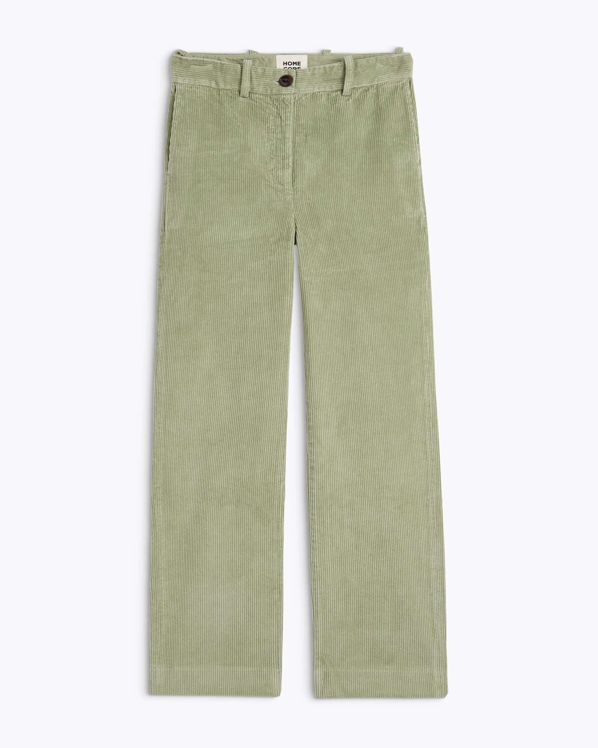 Pantalon smokey cord misty green