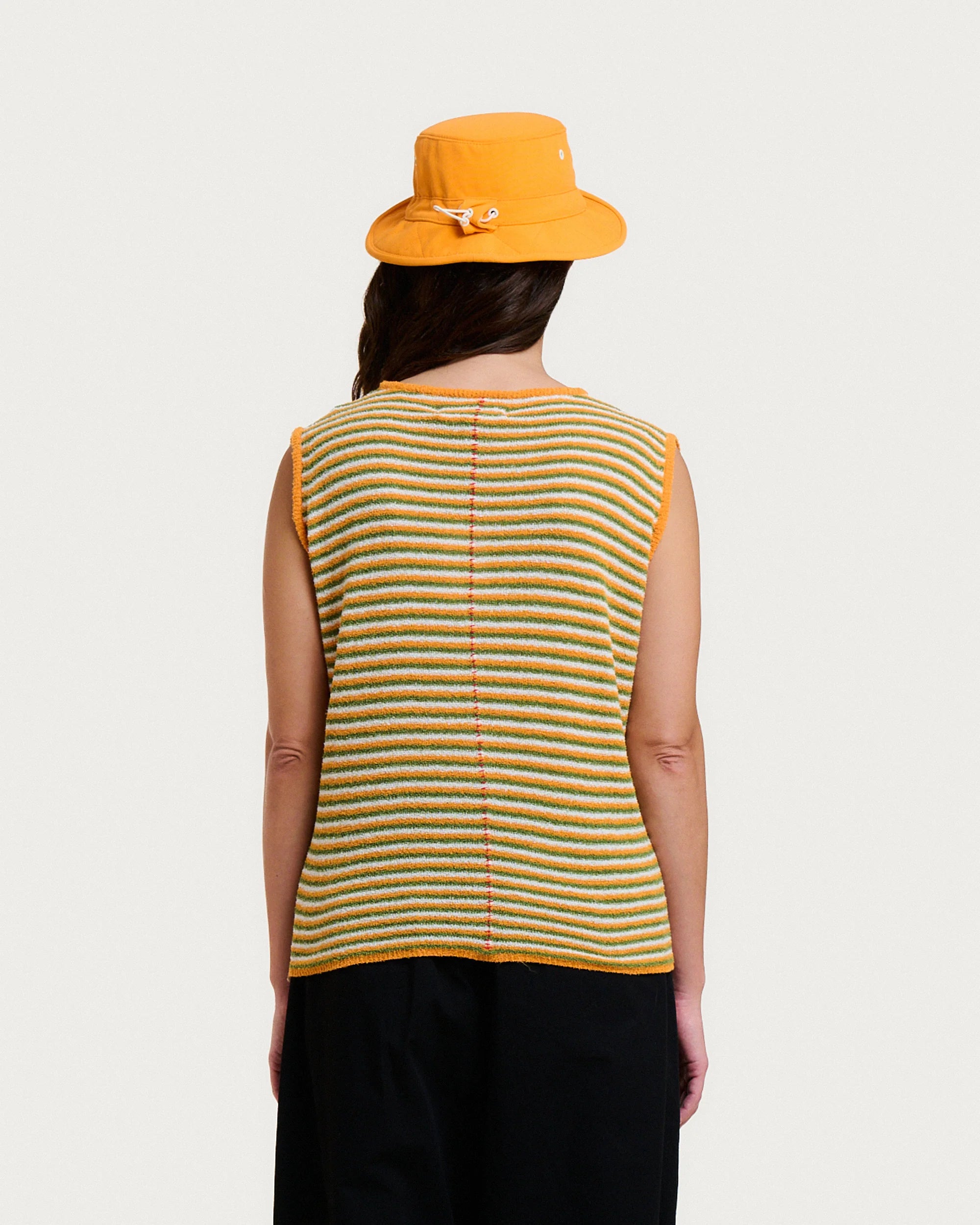 Débardeur sofia spuma orange stripes