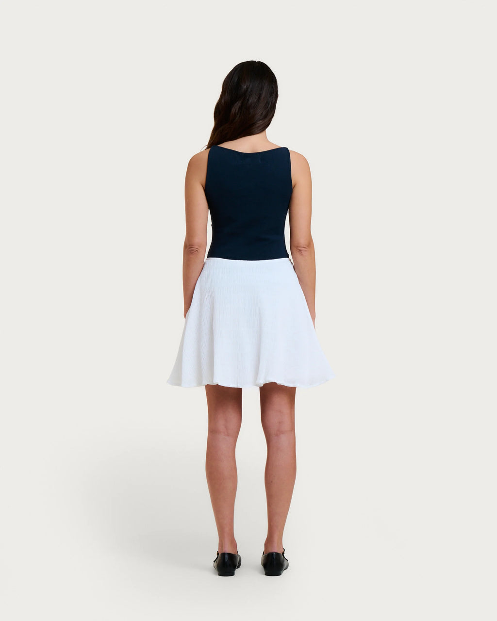 Jupe soleil moya white