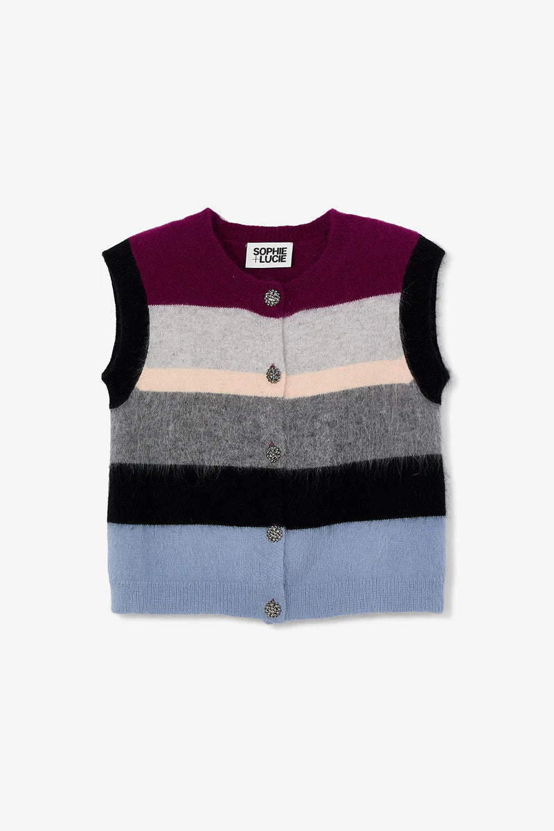 Gilet nagoya maille gris