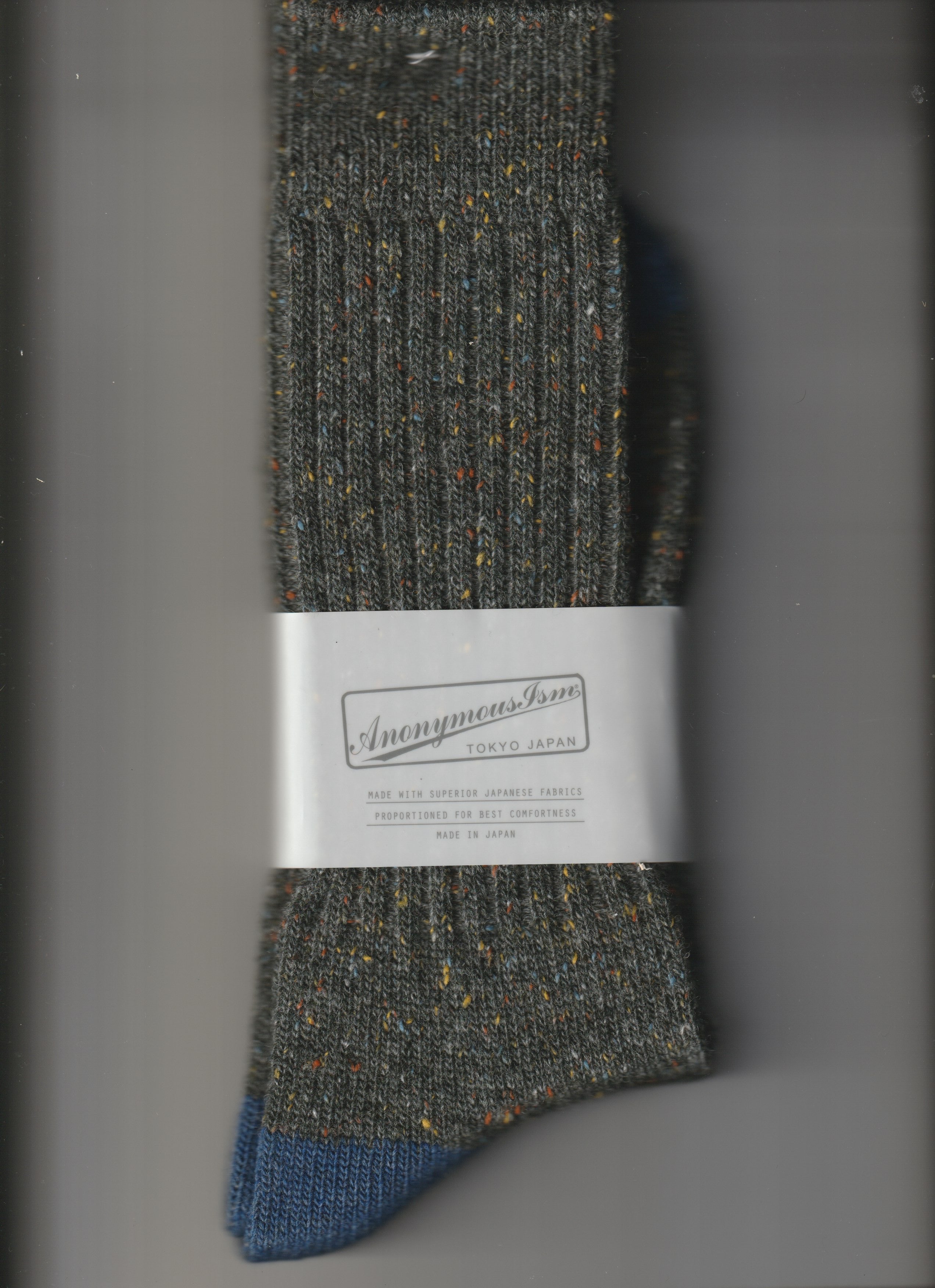 Tweed nep crew charcoal