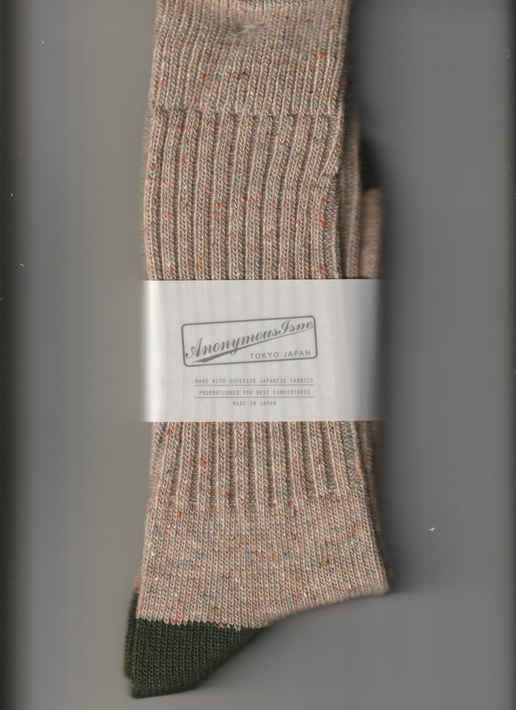 Tweed nep crew beige