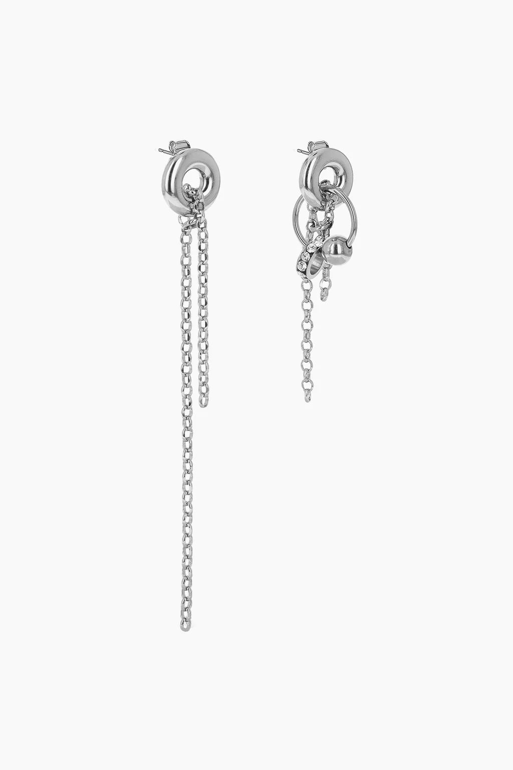 Sinead crystal earrings palladium