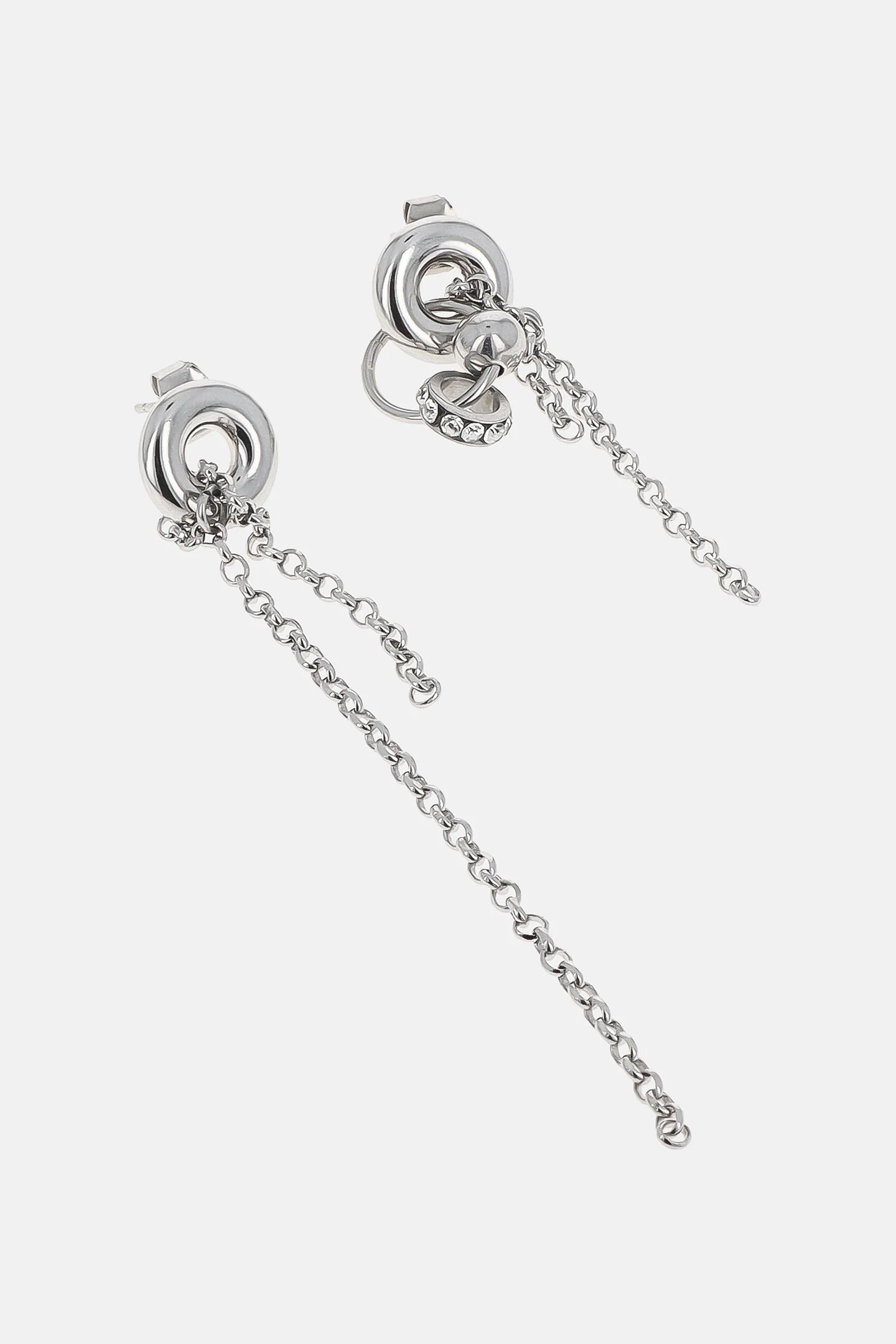 Sinead crystal earrings palladium