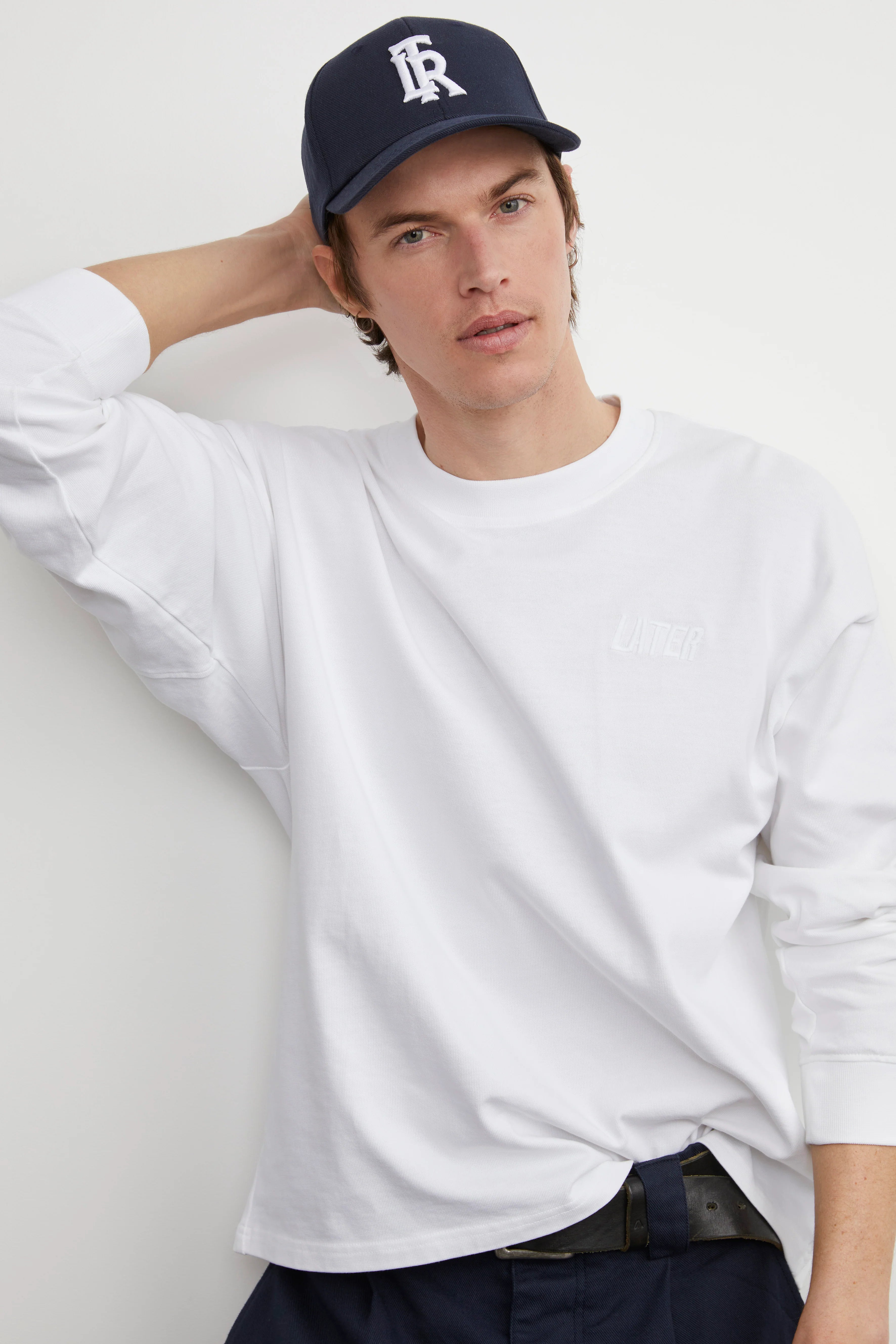 T shirt manches longues blanc hortensia