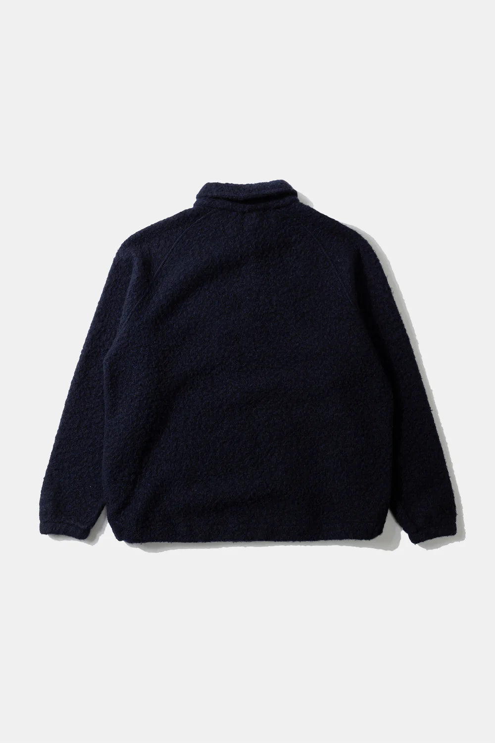 Unconventional zip polo navy