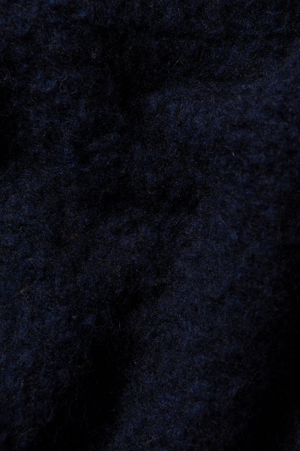 Unconventional zip polo navy