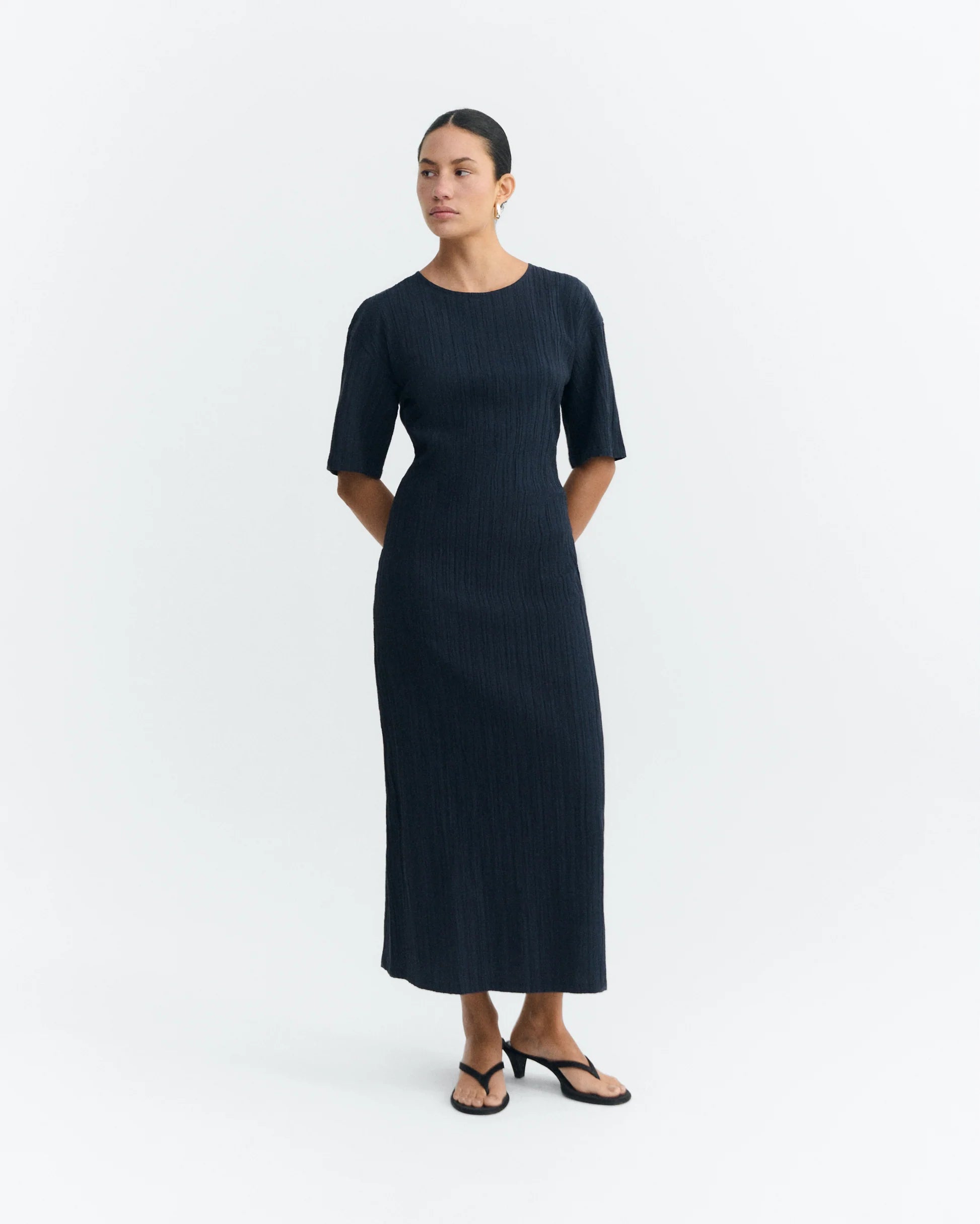 Kina long dress navy