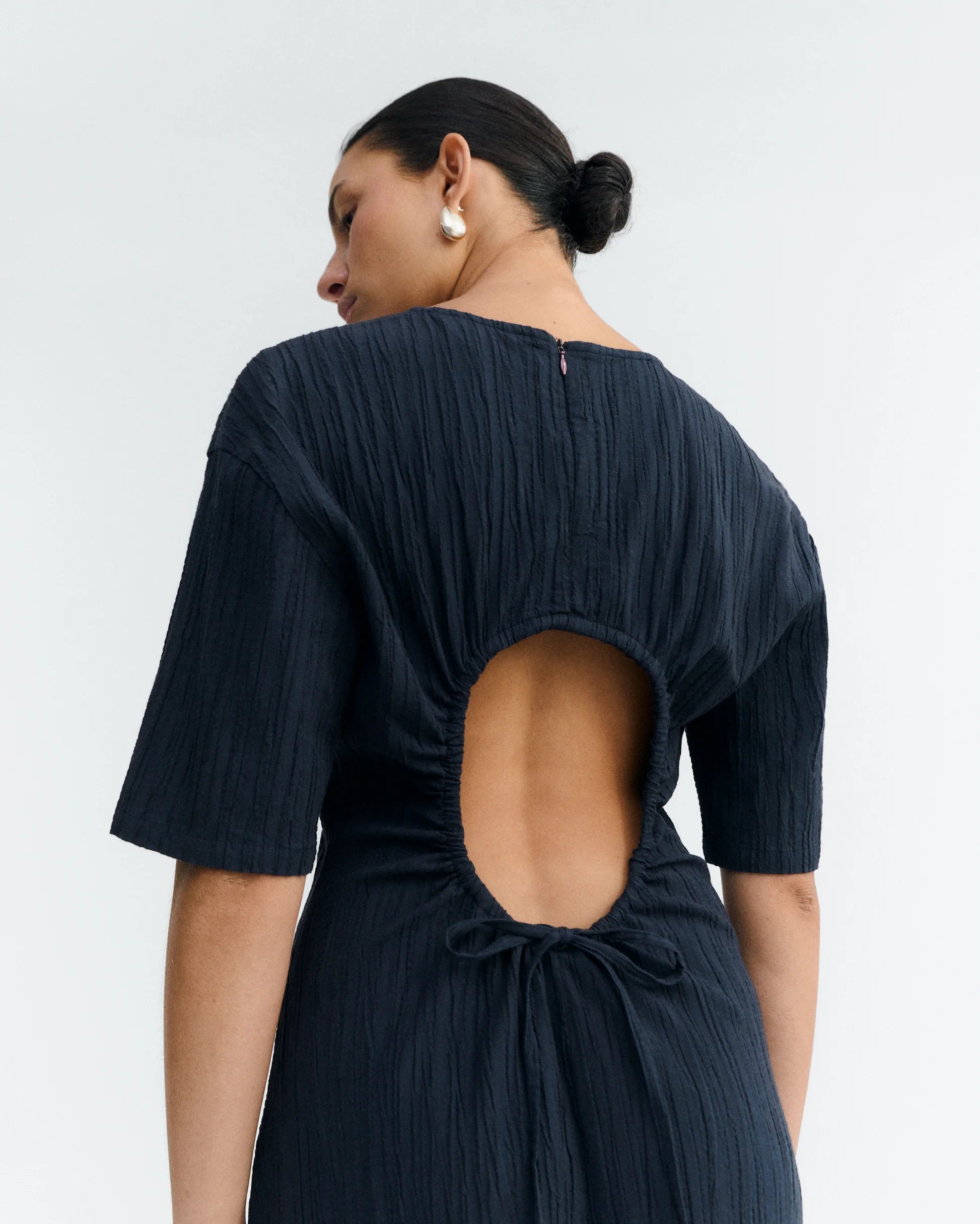 Kina long dress navy