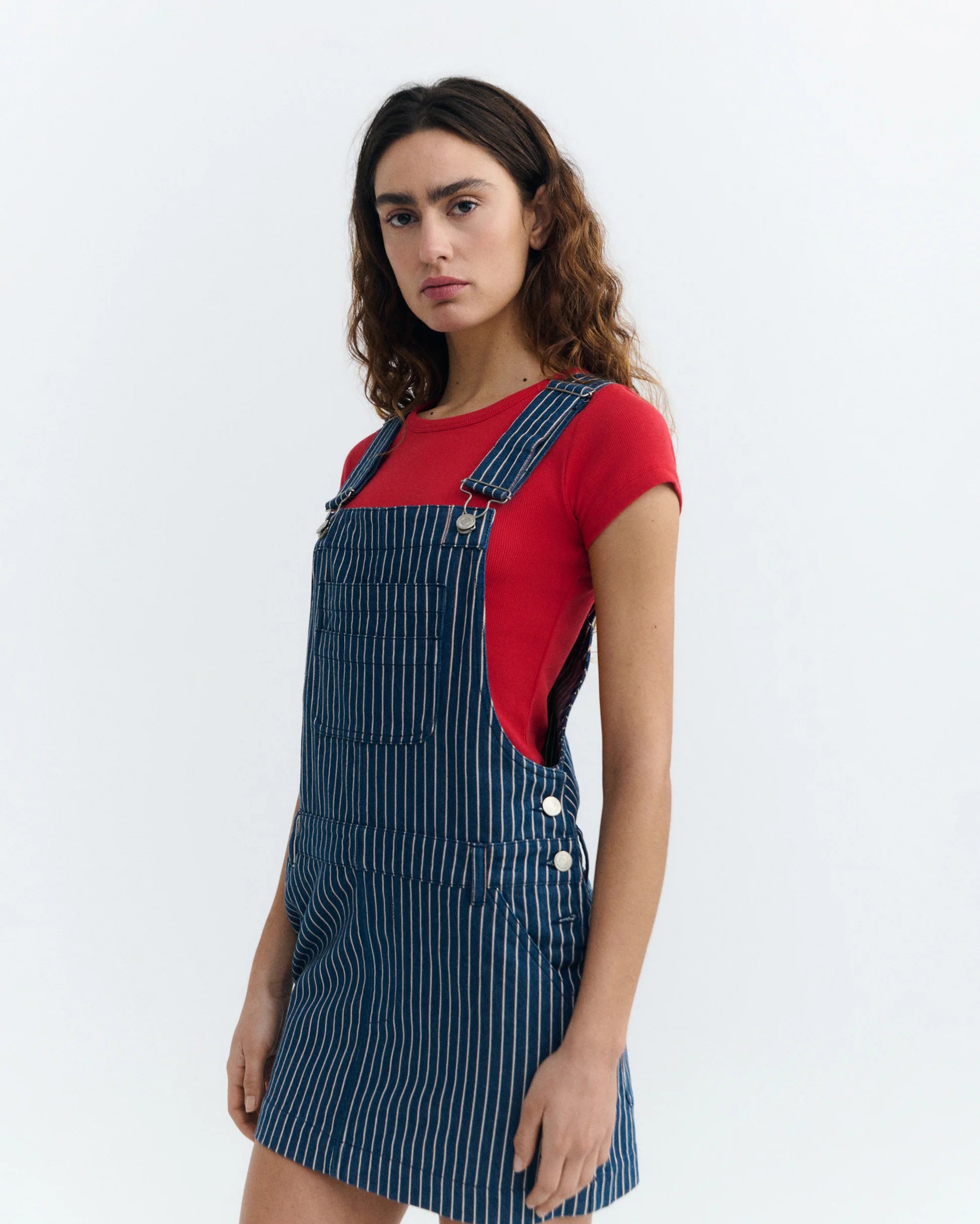 Rafaela railway stripes dress