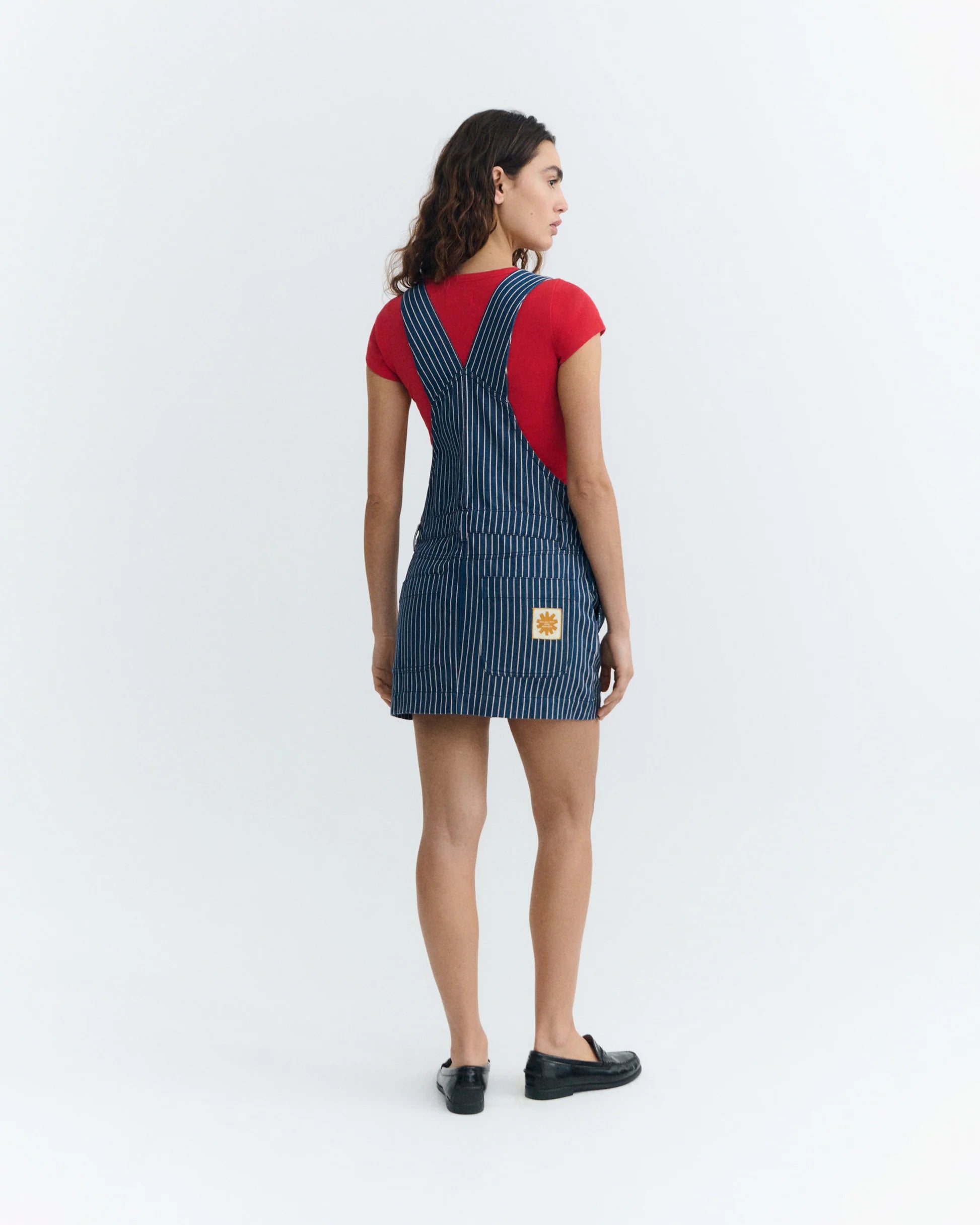 Rafaela railway stripes dress