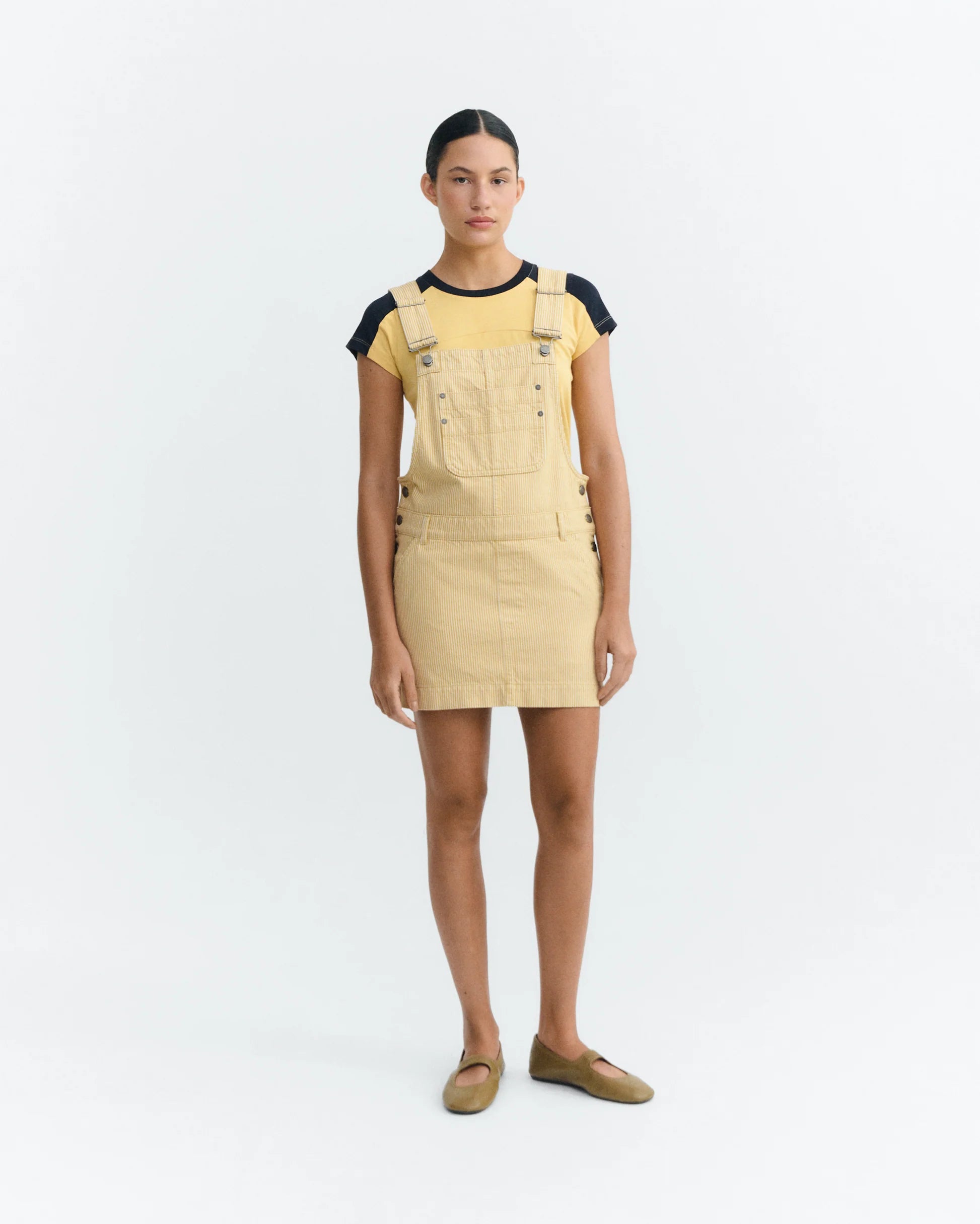 Rafaela nogal stripes dress