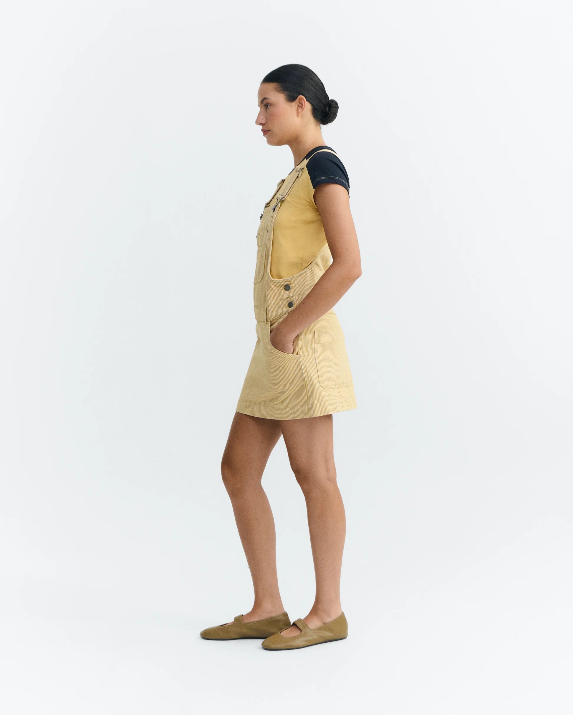 Rafaela nogal stripes dress