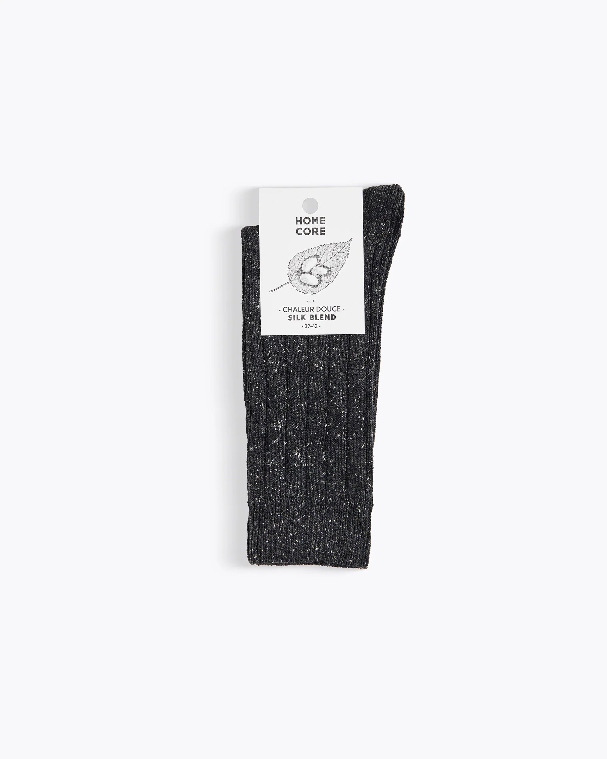 Wool silk socks anthracite