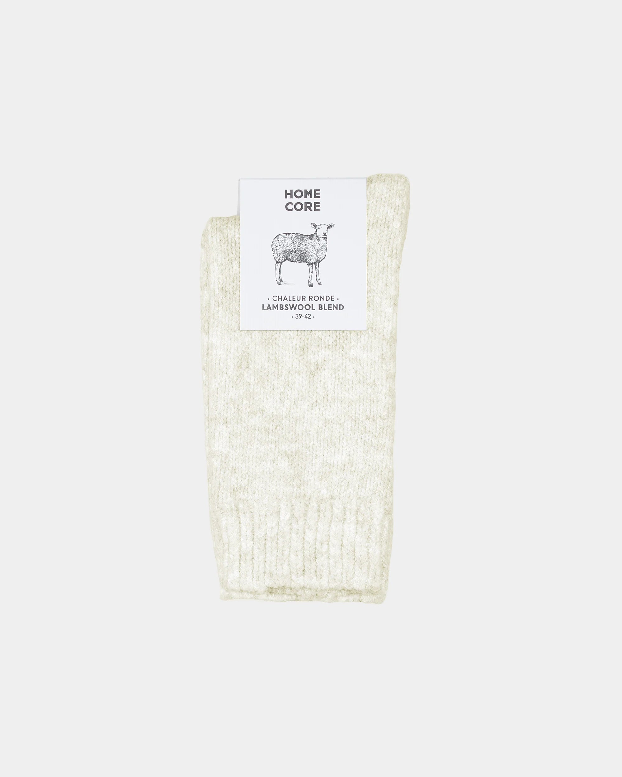 Wool socks primary cream