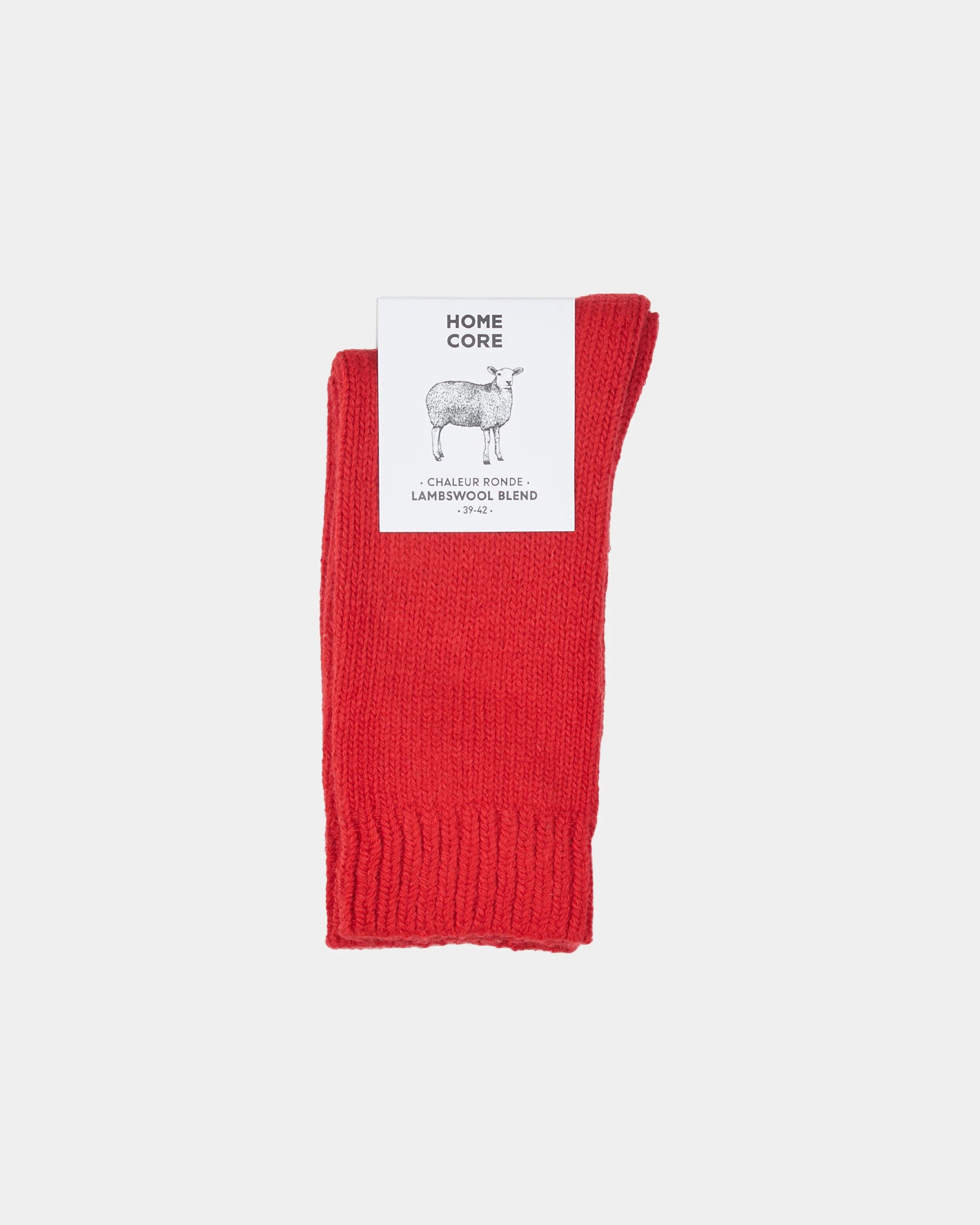 Wool socks primary red