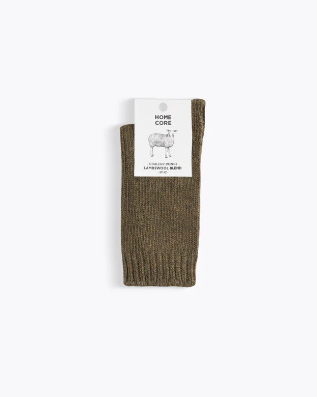 Wool socks rustic khaki
