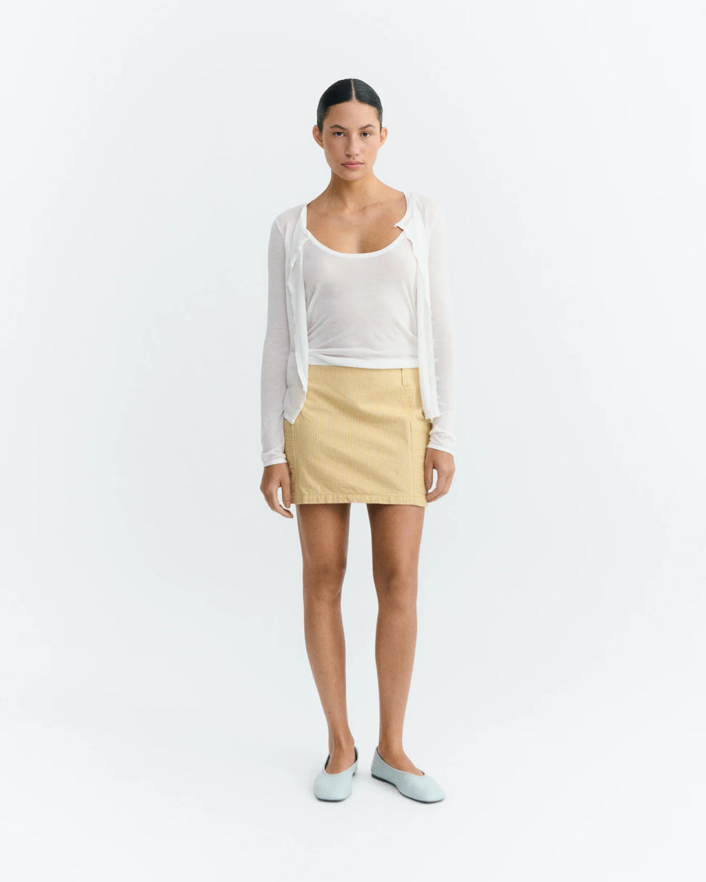 Mina nogal stripes skirt