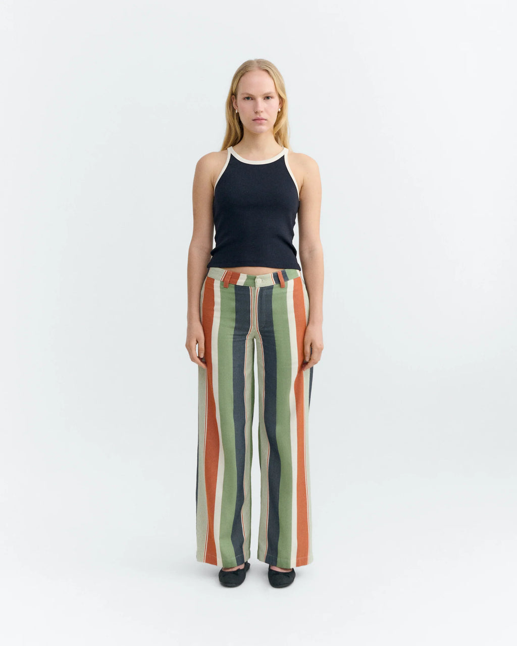 Harriet top navy pannacota