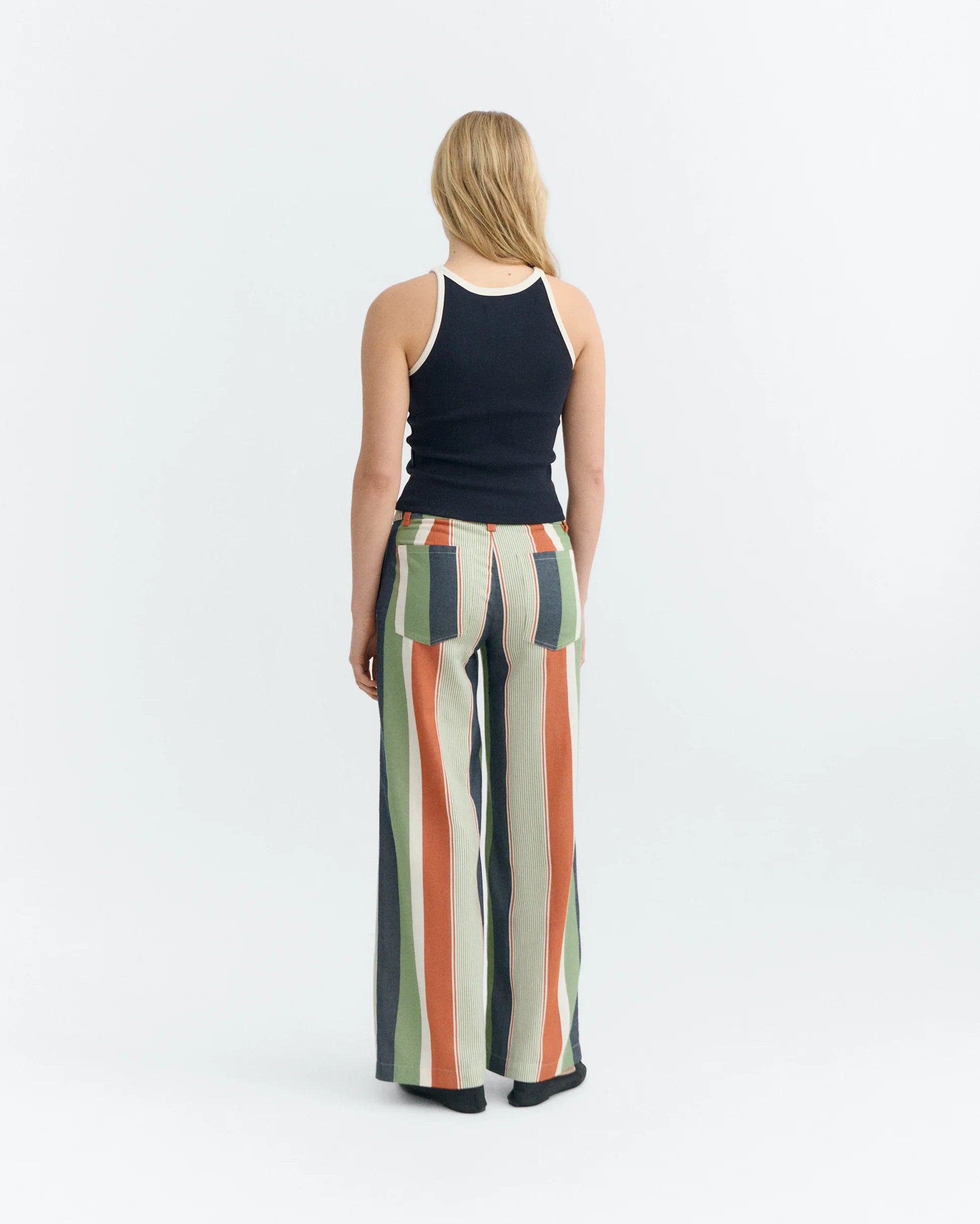 Harriet top navy pannacota