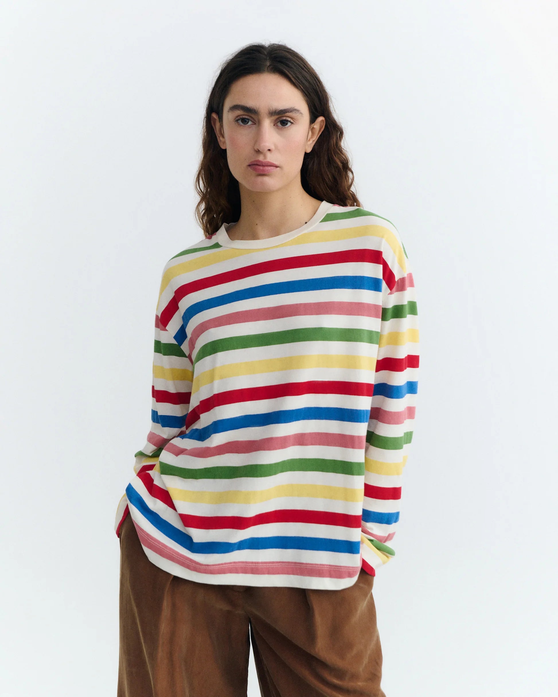 Emily tee med stripes