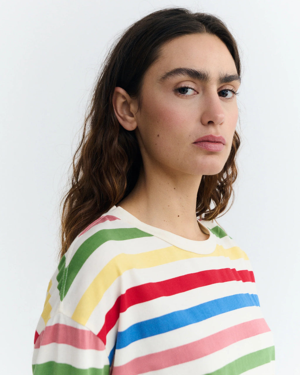 Emily tee med stripes
