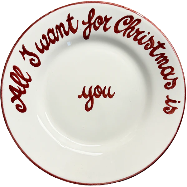 Assiette All I Want for Christmas