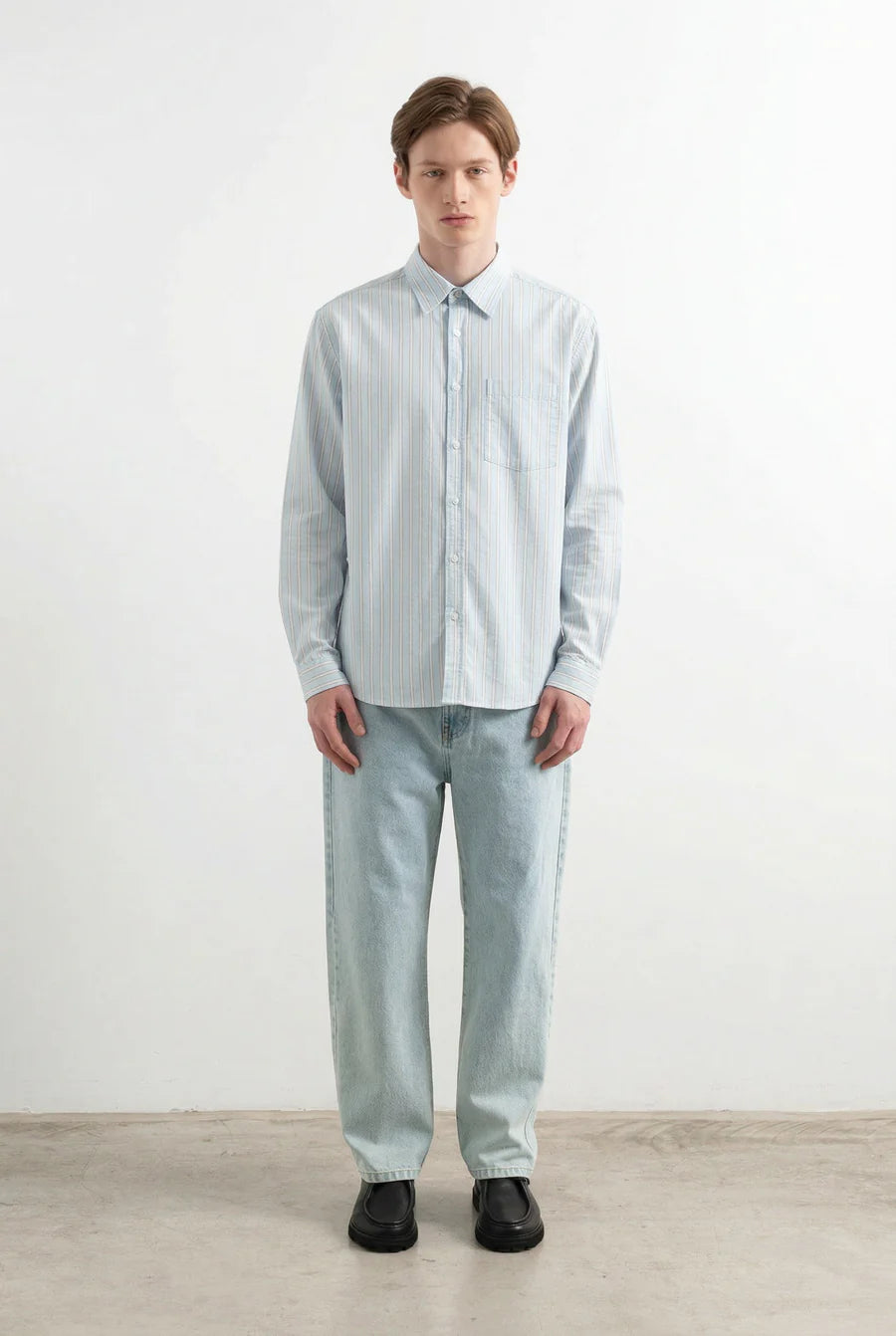 Sky blue shirt blue