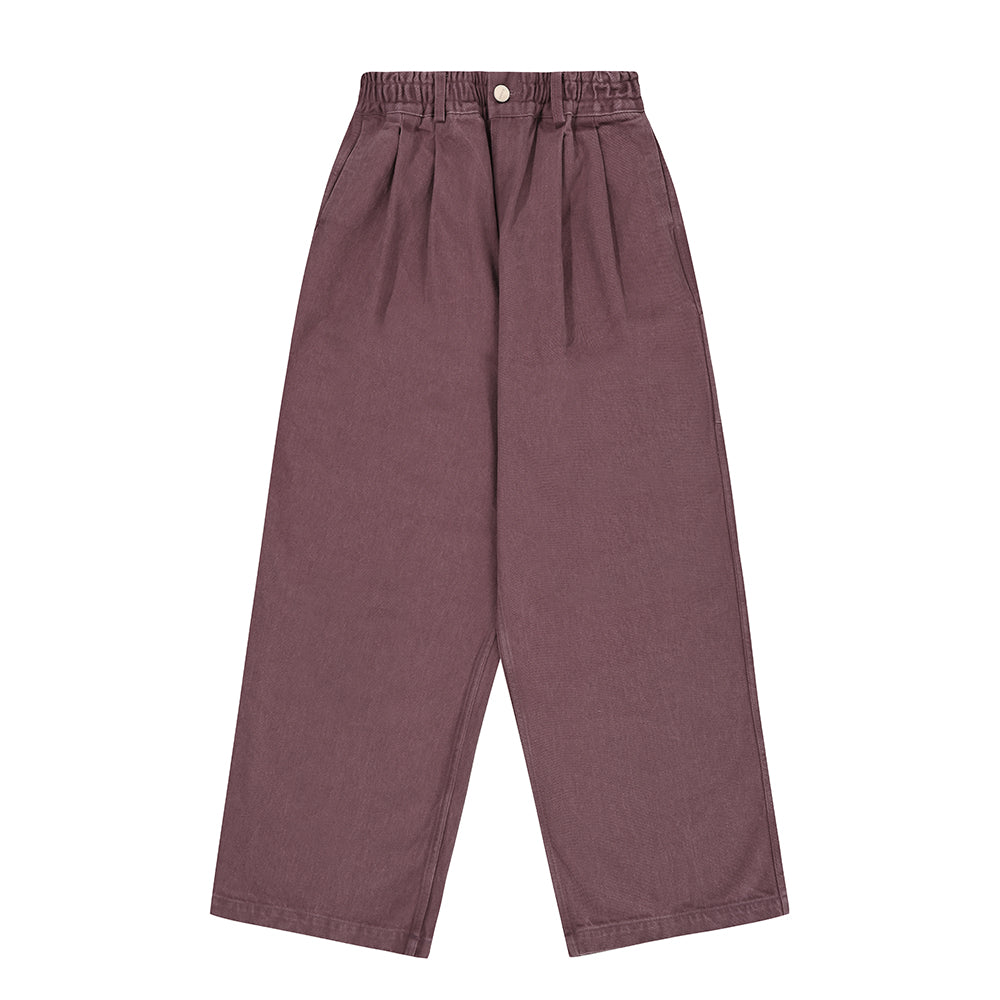 Two tuck wide kation pants purple