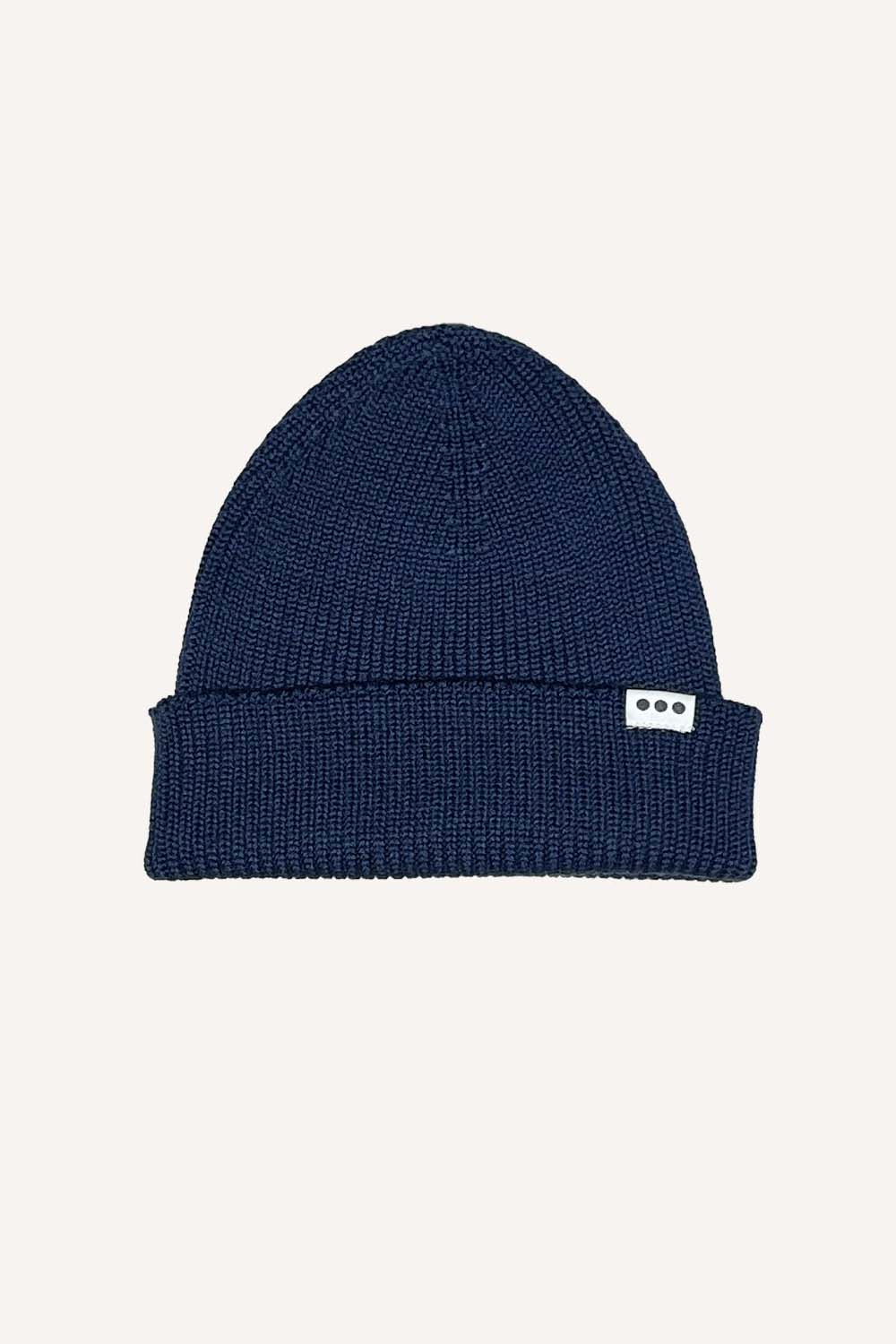 Bonnet en laine marine