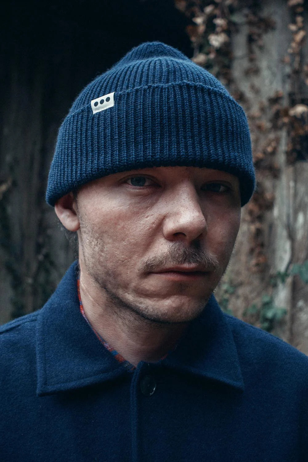 Bonnet en laine marine