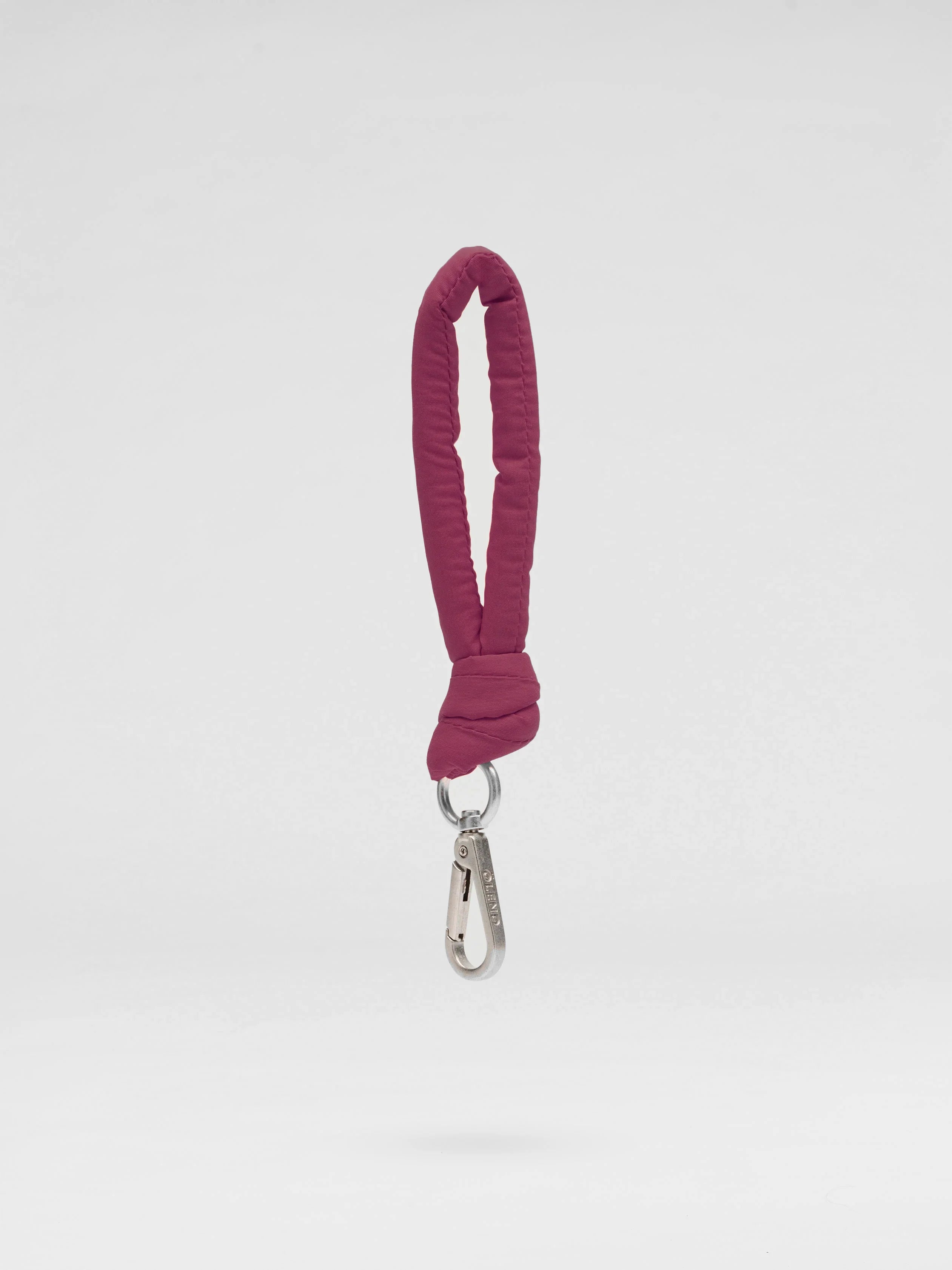 Puffy key chain cherry red