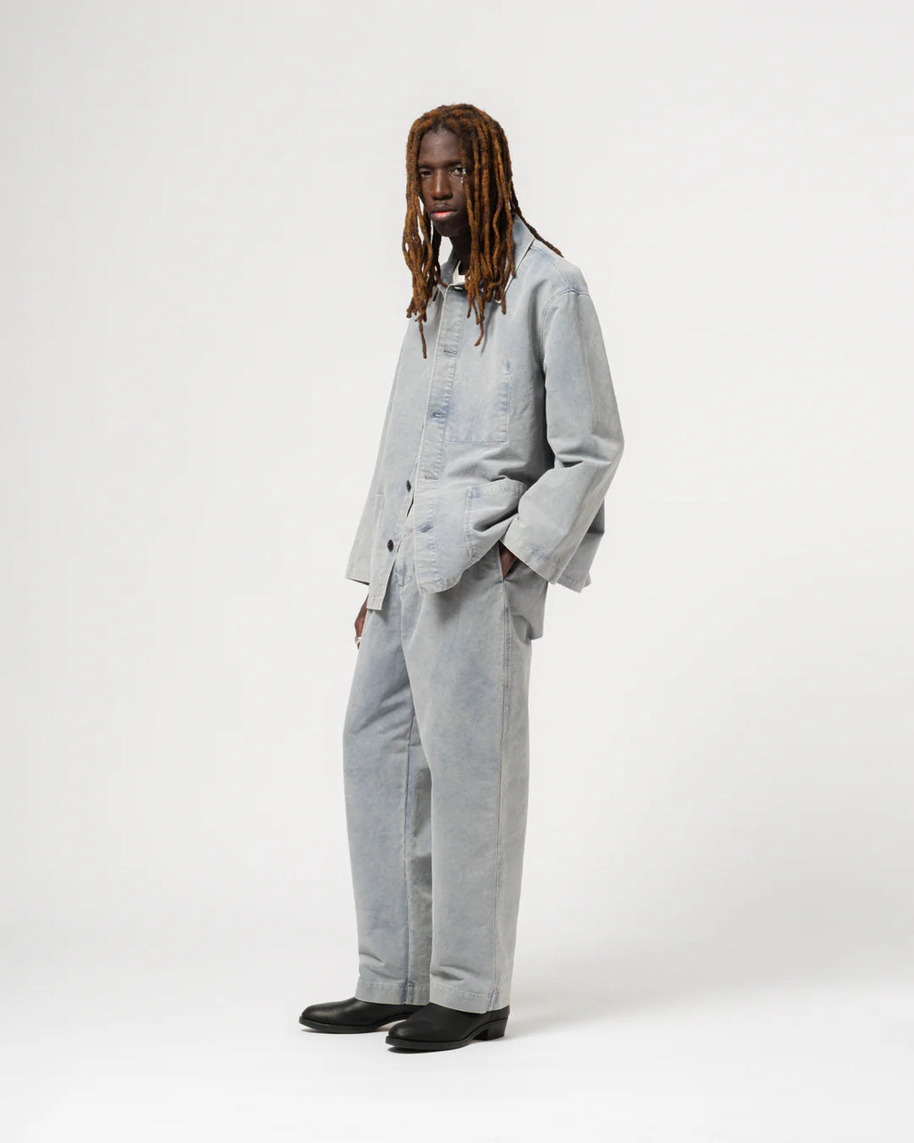 Coach jacket nebraska cotton coastal blue