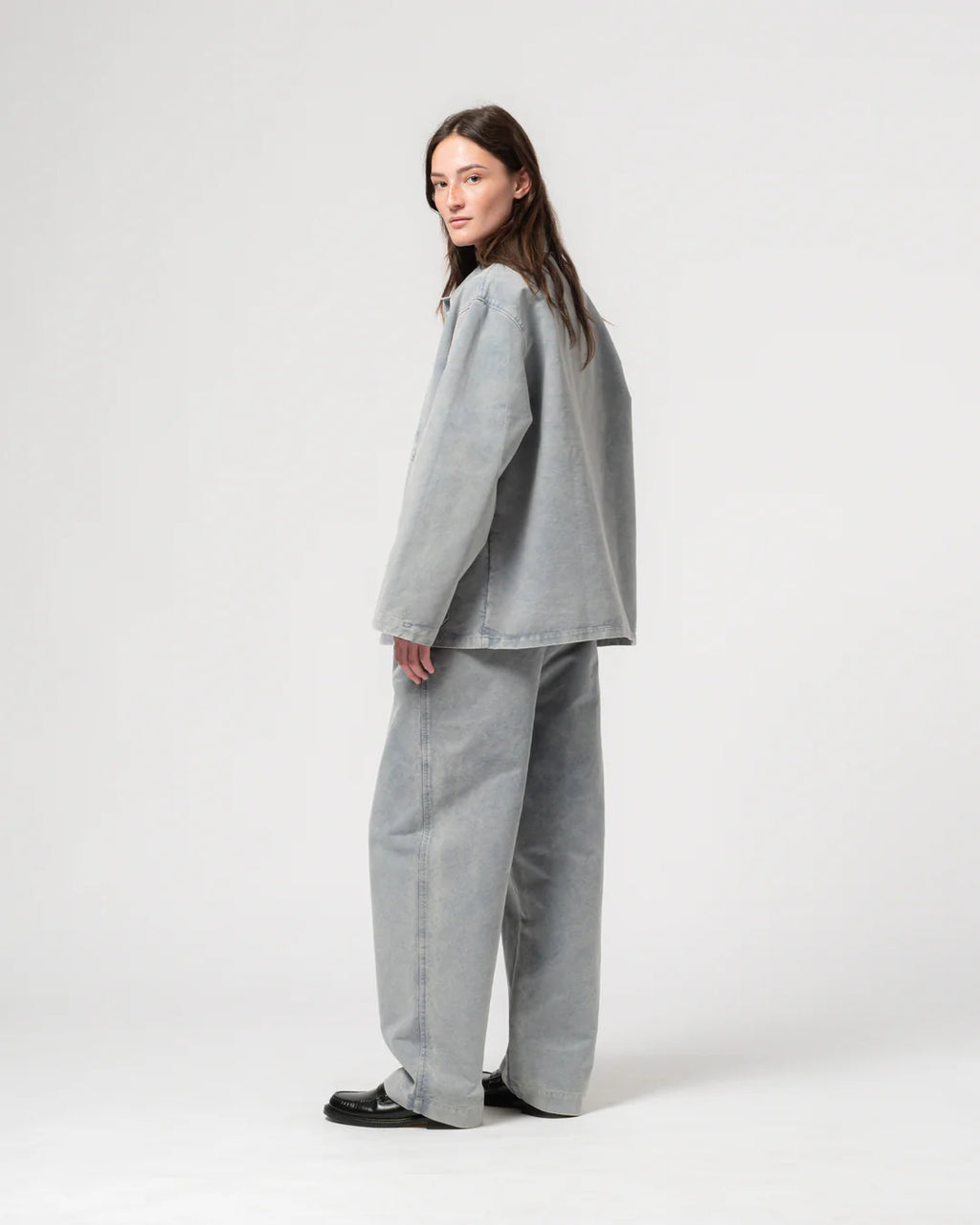 Coach jacket nebraska cotton coastal blue